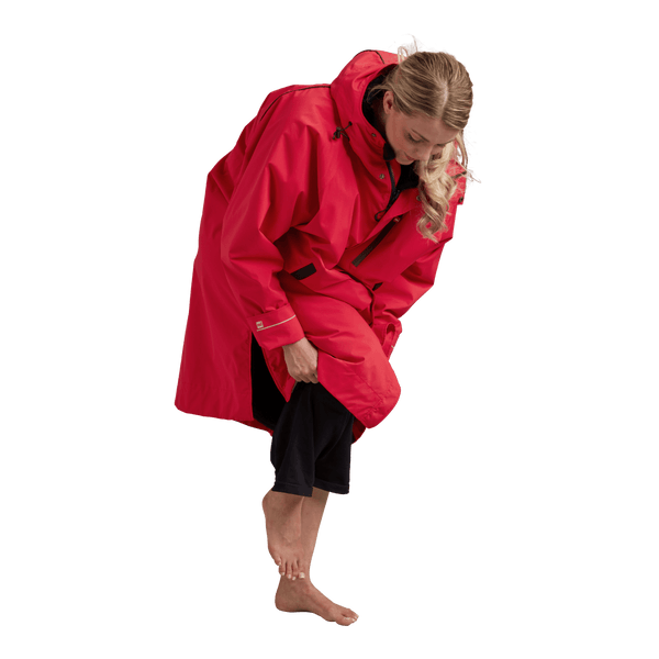 Red Paddle Women's Long Sleeve Dry Waterproof Changing Robe Alter EVO - Siren Red
