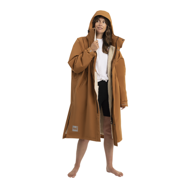 Red Paddle Women's Long Sleeve Dry Waterproof Changing Robe Alter EVO - Caramel