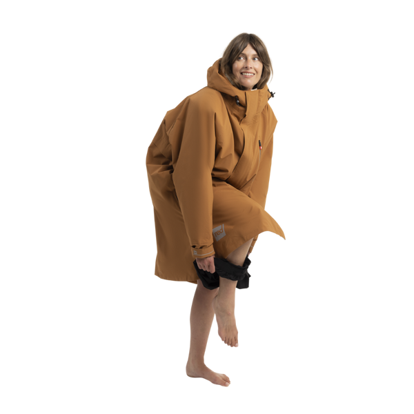 Red Paddle Women's Long Sleeve Dry Waterproof Changing Robe Alter EVO - Caramel