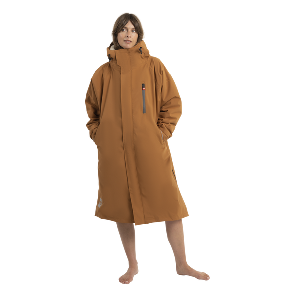 red paddle Women's Long Sleeve Dry Waterproof Changing Robe Alter EVO - Caramel