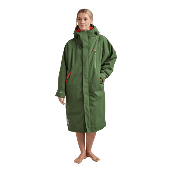 red paddle Women's Long Sleeve Dry Waterproof Changing Robe Alter EVO - Forest Green