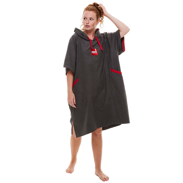 red paddle Women's Quick Dry Microfibre Changing Robe - Grey