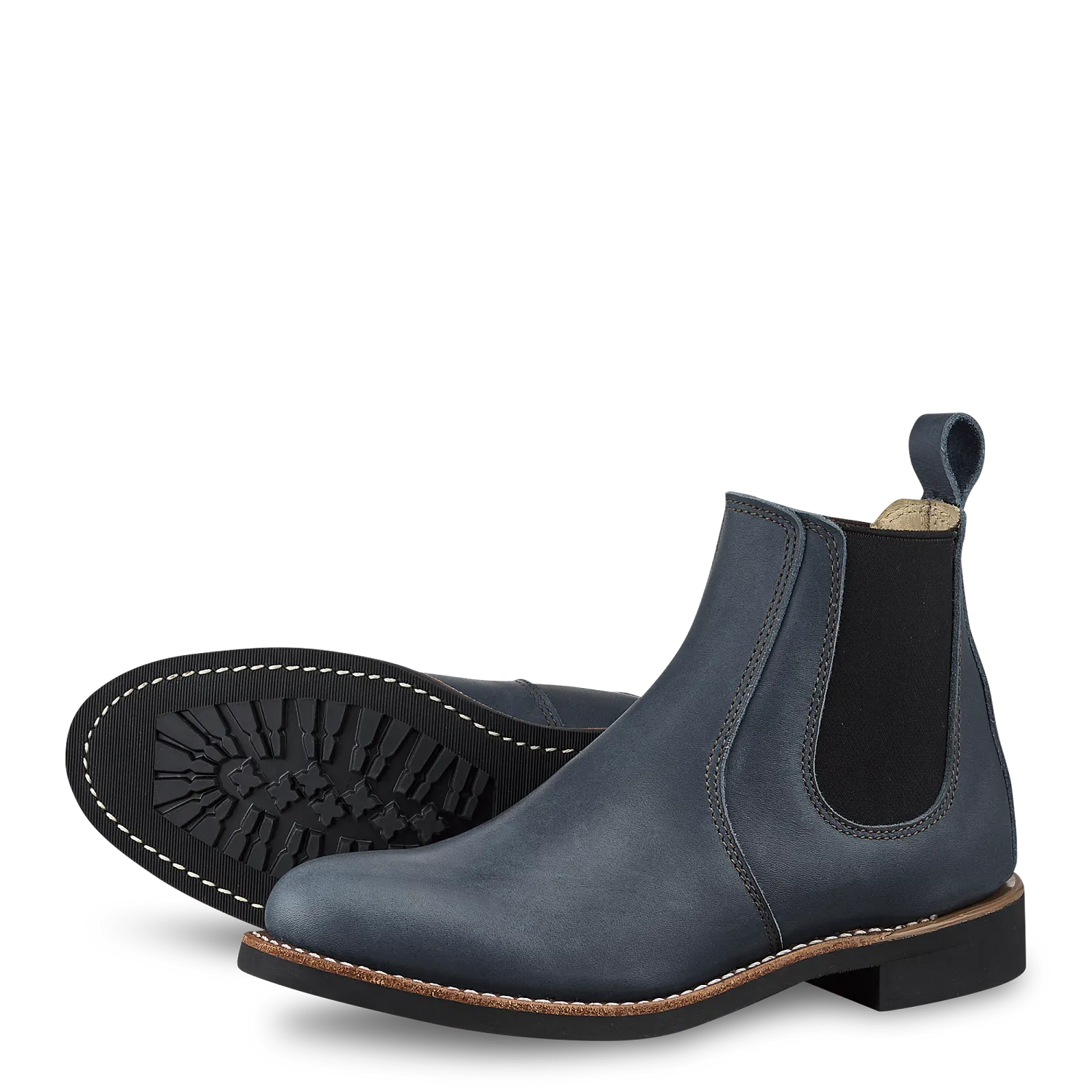 red wing shoes 6-inch Chelsea Women's Short Boot in Indigo Legacy Leather