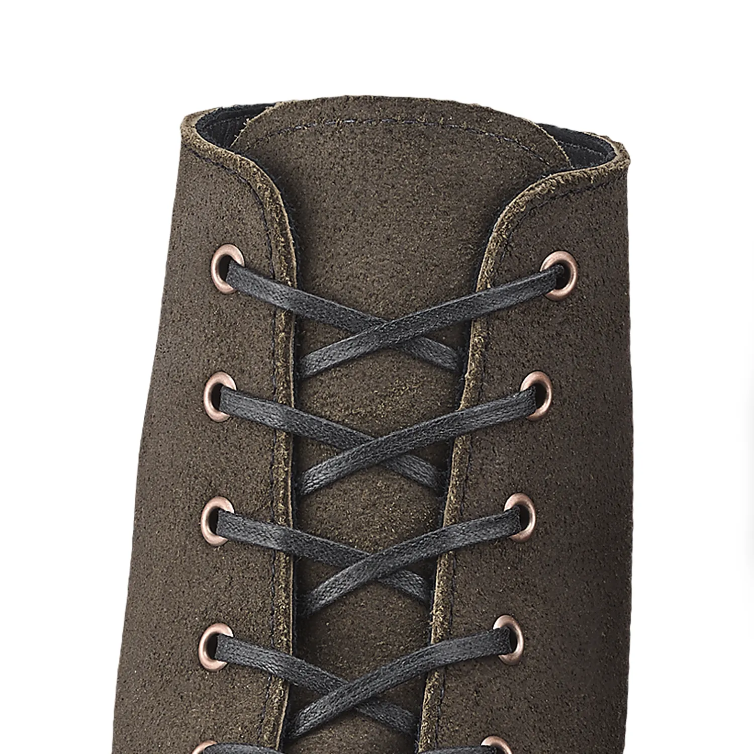 Red Wing Shoes 60-inch Flat Waxed Lace Unisex Lace In Black Waxed Cotton