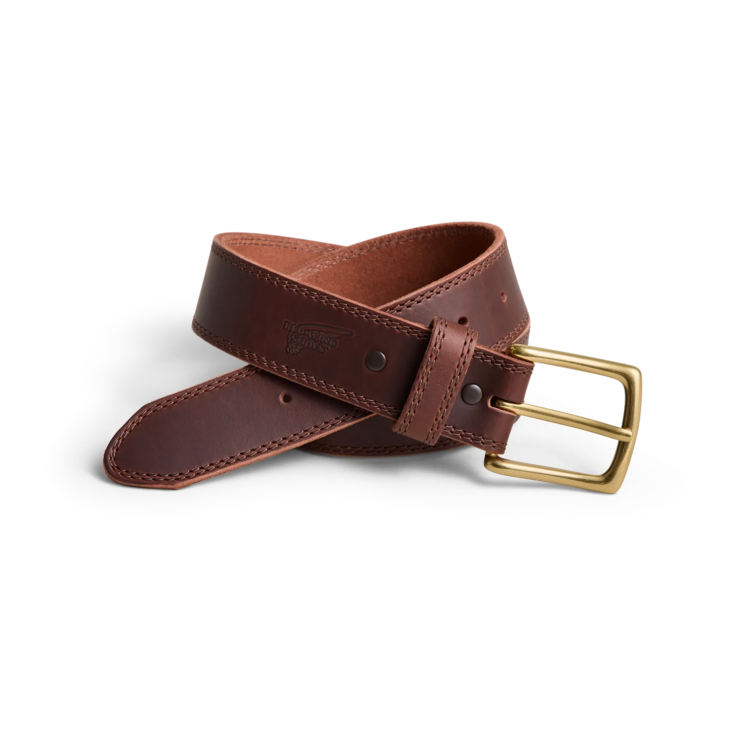 red wing shoes Basic Work Leather Belt Men's Belt in Brown Frontenac Leather