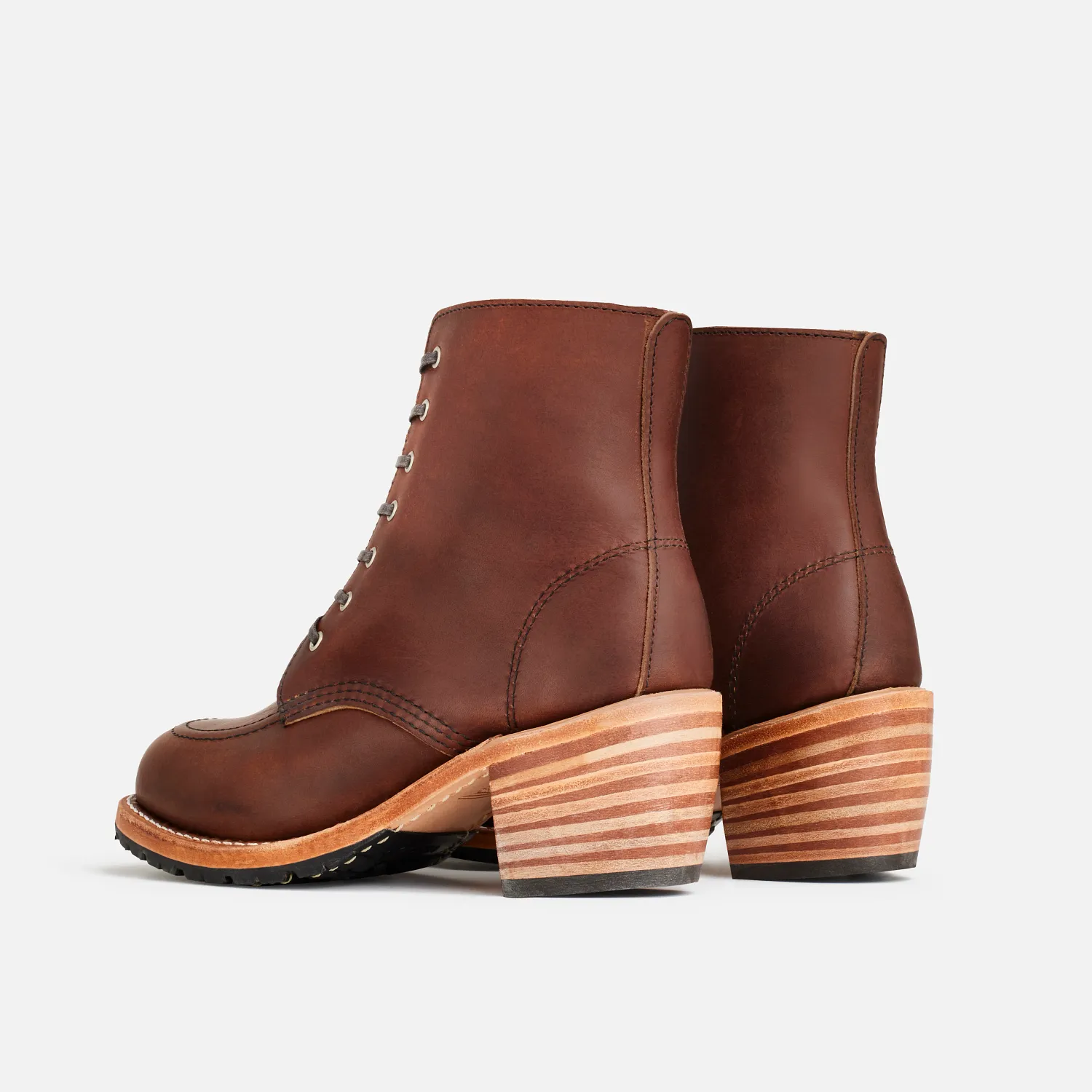 Red Wing Shoes Clara Women's Heeled Boot In Amber Harness Leather