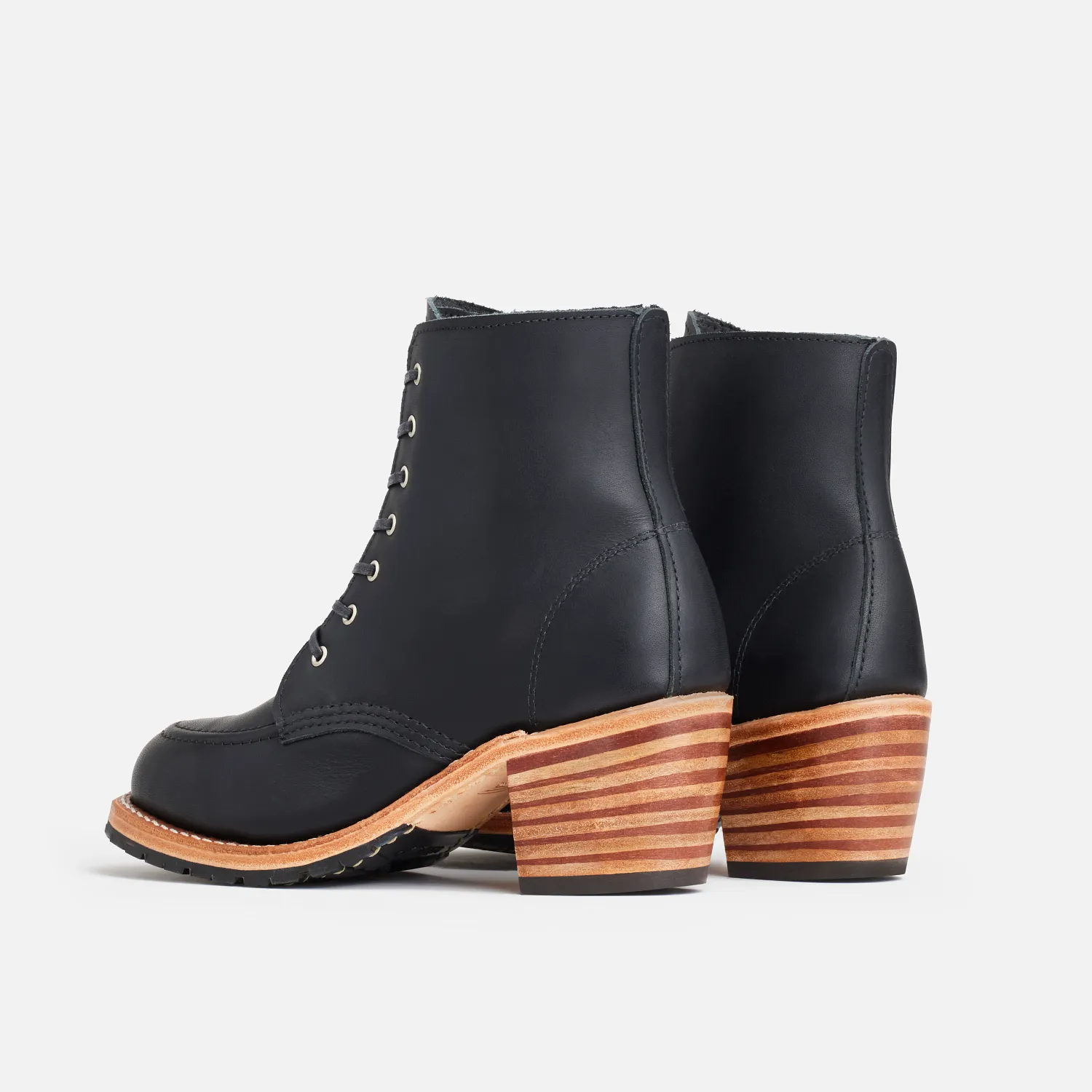 Red Wing Shoes Clara Women's Heeled Boot In Black Boundary Leather