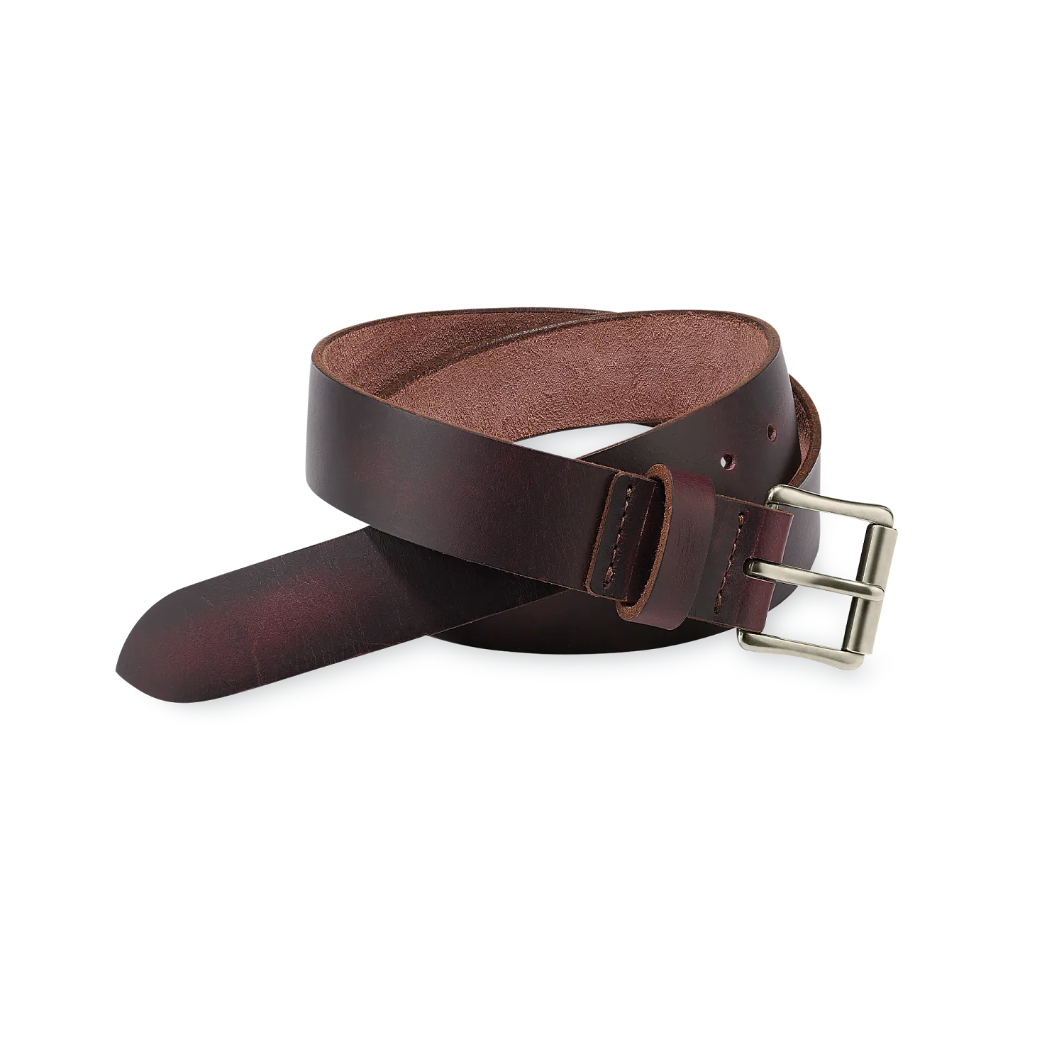 red wing shoes Classic Heritage Leather Belt Men's Belt in Black Cherry Excalibur Leather