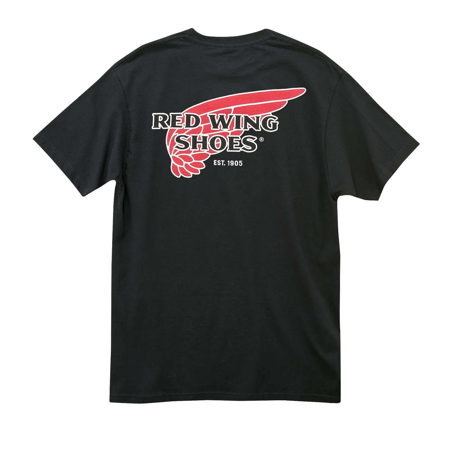 Red Wing Shoes Classic Logo T-Shirt Unisex T-Shirt In Black Cotton