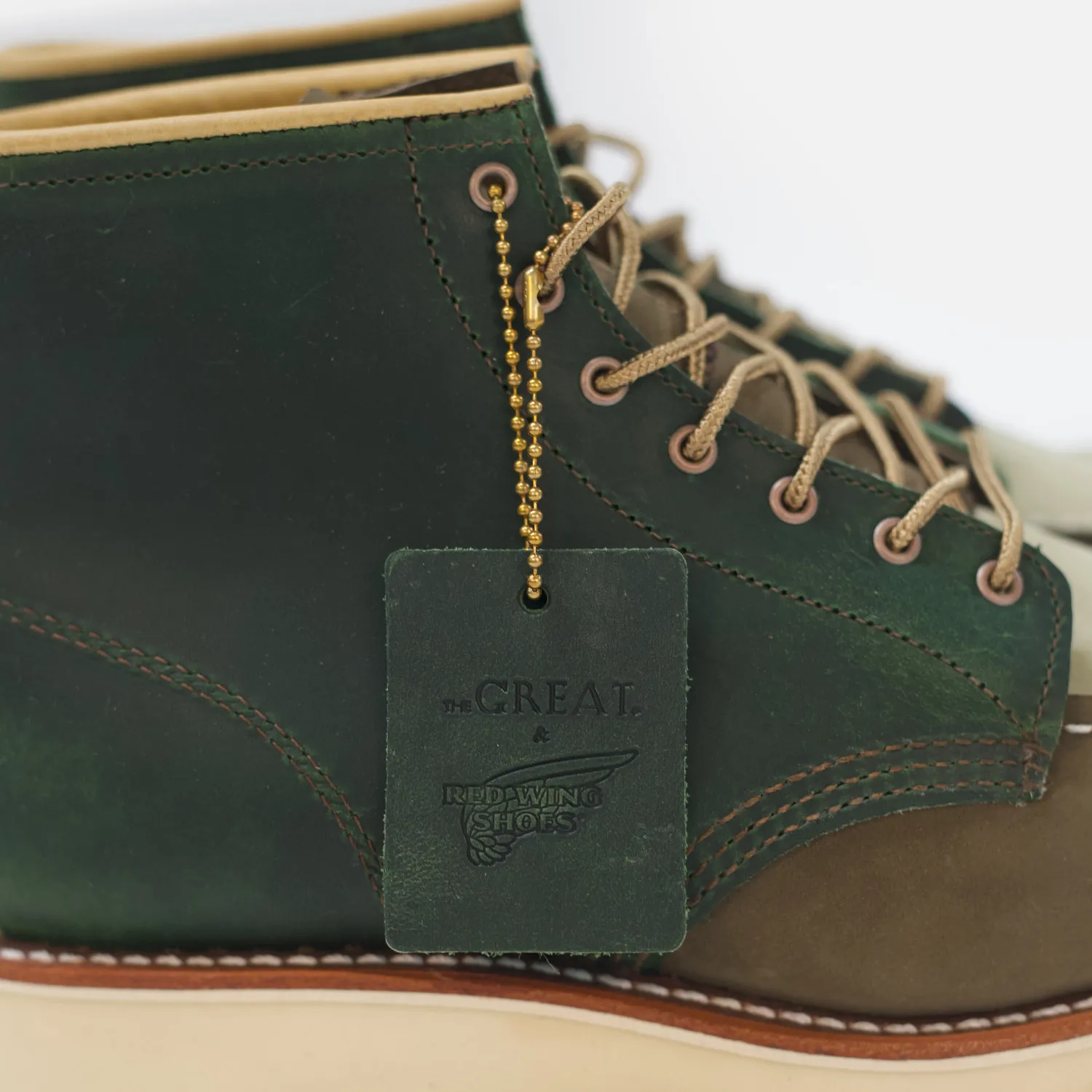 Red Wing Shoes Classic Moc® & THE GREAT. Women's Short Boot In Multi Army