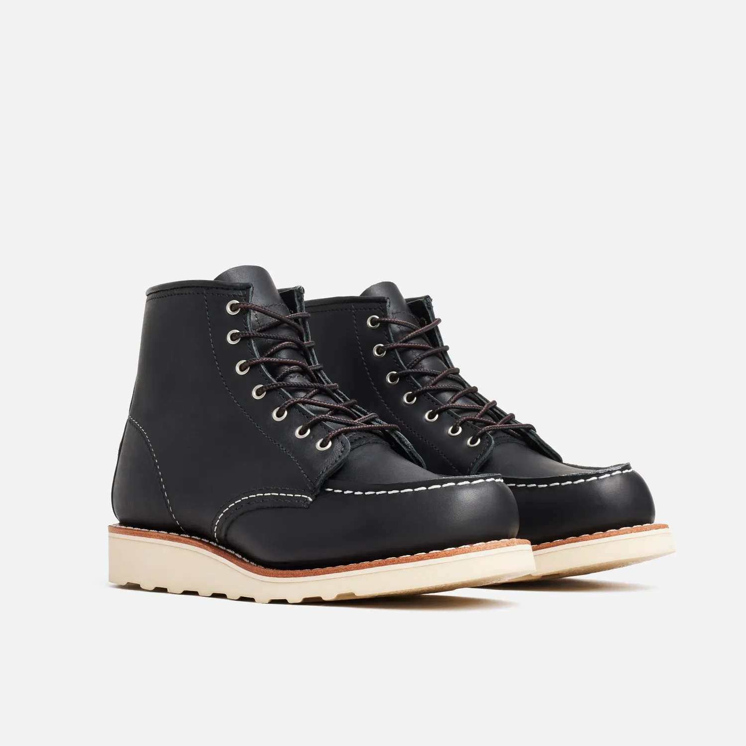Red Wing Shoes Classic Moc® Women's Short Boot In Black Boundary Leather