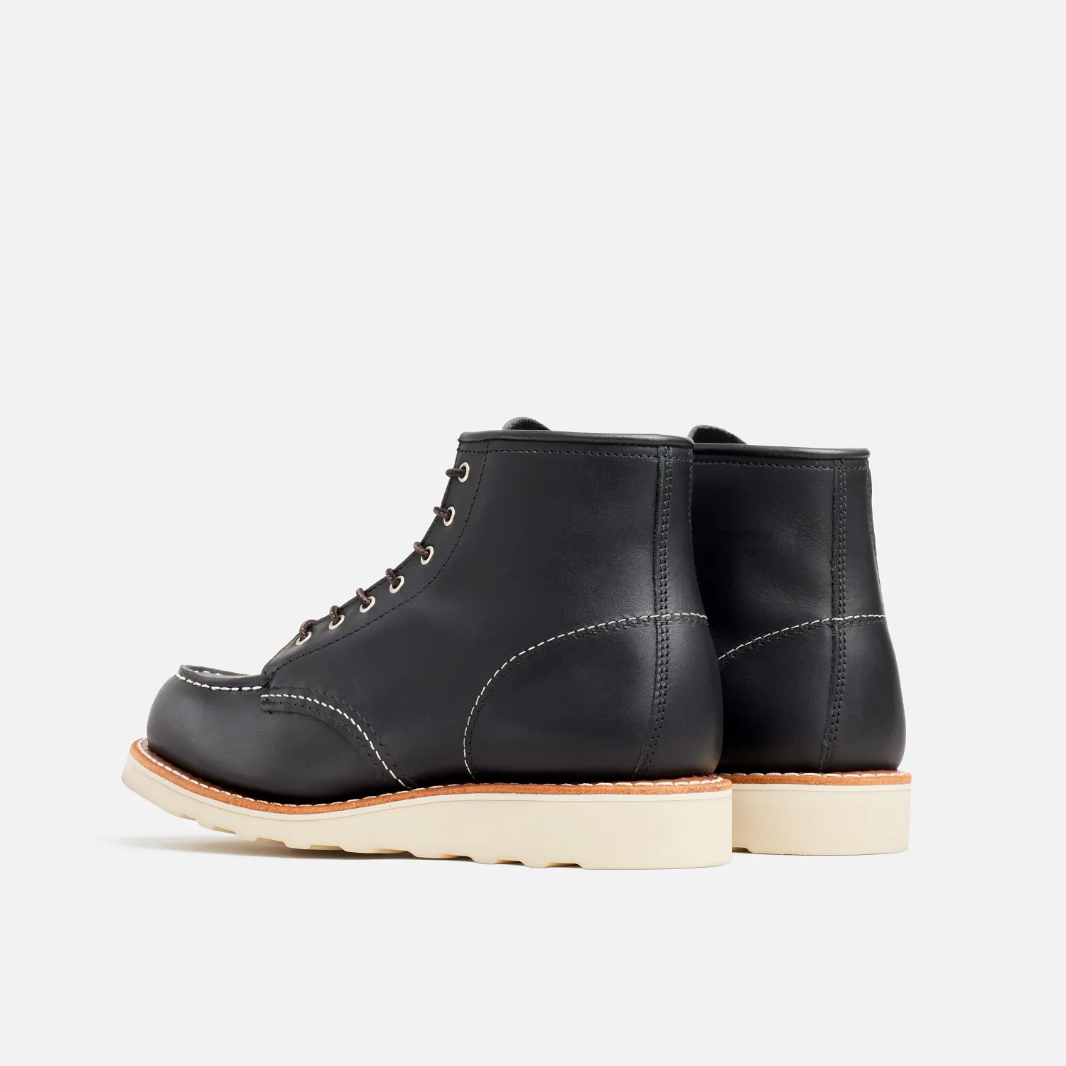 Red Wing Shoes Classic Moc® Women's Short Boot In Black Boundary Leather