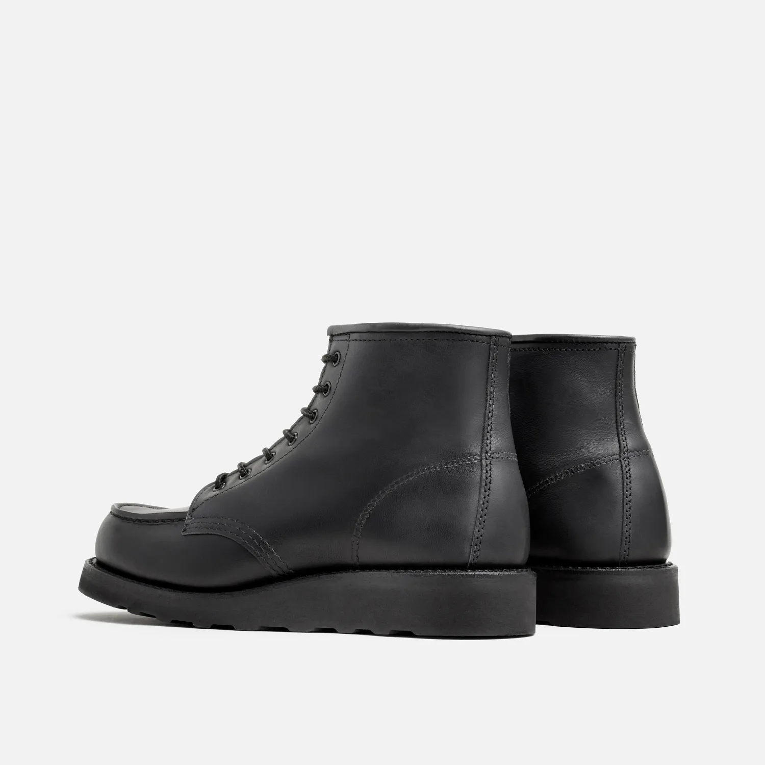Red Wing Shoes Classic Moc® Women's Short Boot In Black Boundary Leather