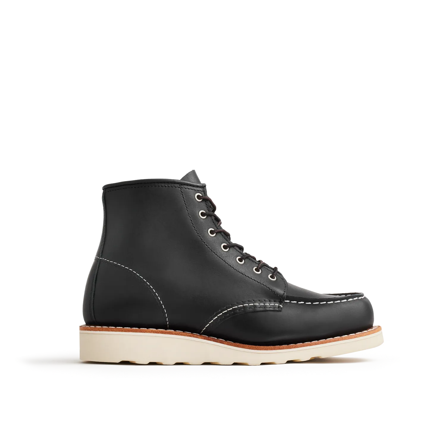 red wing shoes Classic Moc® Women's Short Boot in Black Boundary Leather