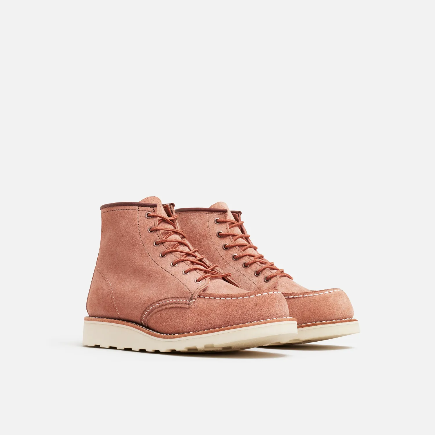 Red Wing Shoes Classic Moc® Women's Short Boot In Dusty Rose Abilene Leather