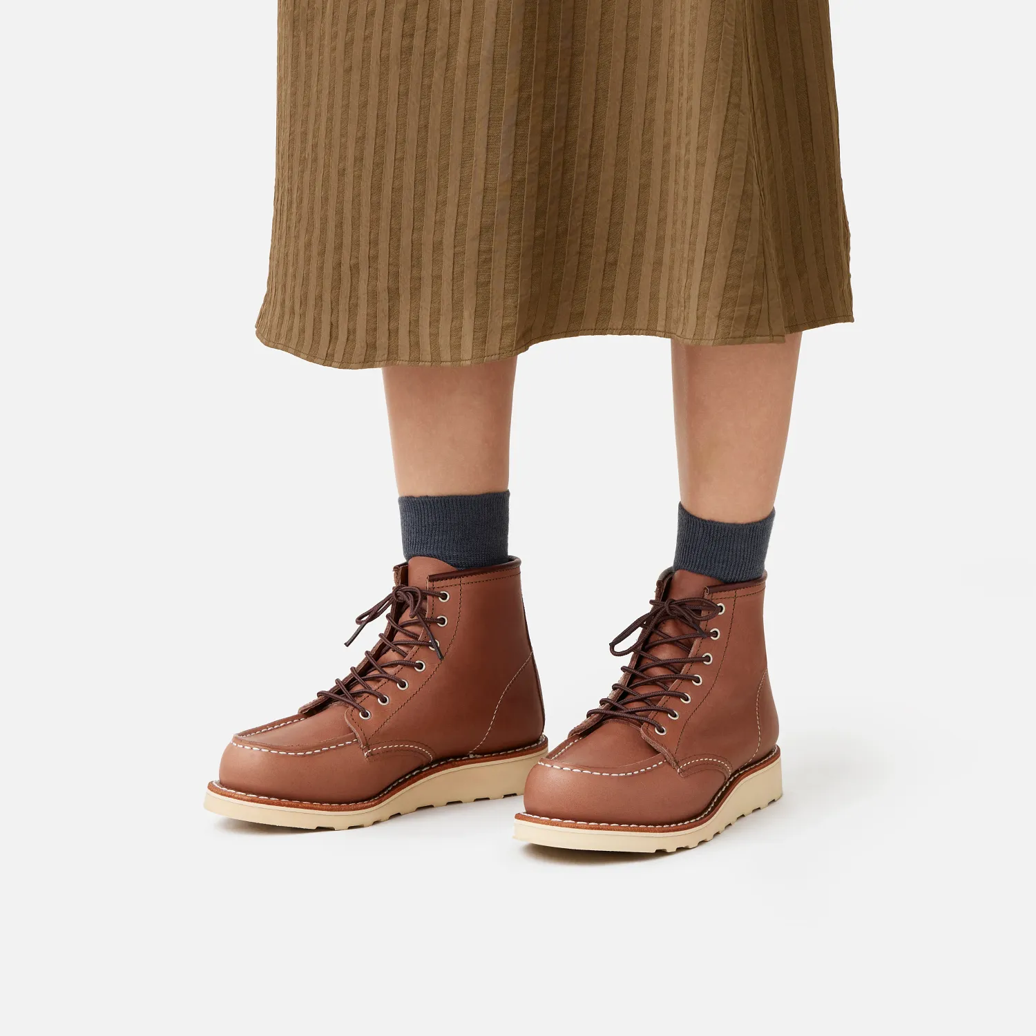 Red Wing Shoes Classic Moc® Women's Short Boot In Mocha Oro-iginal Leather