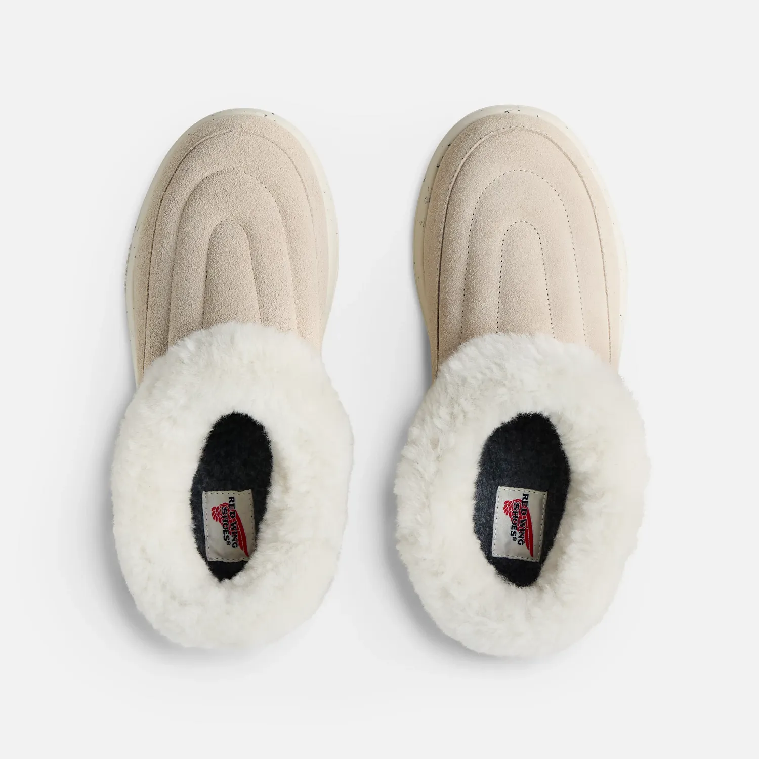 Red Wing Shoes Drift Women's Suede Slip-On In Cream