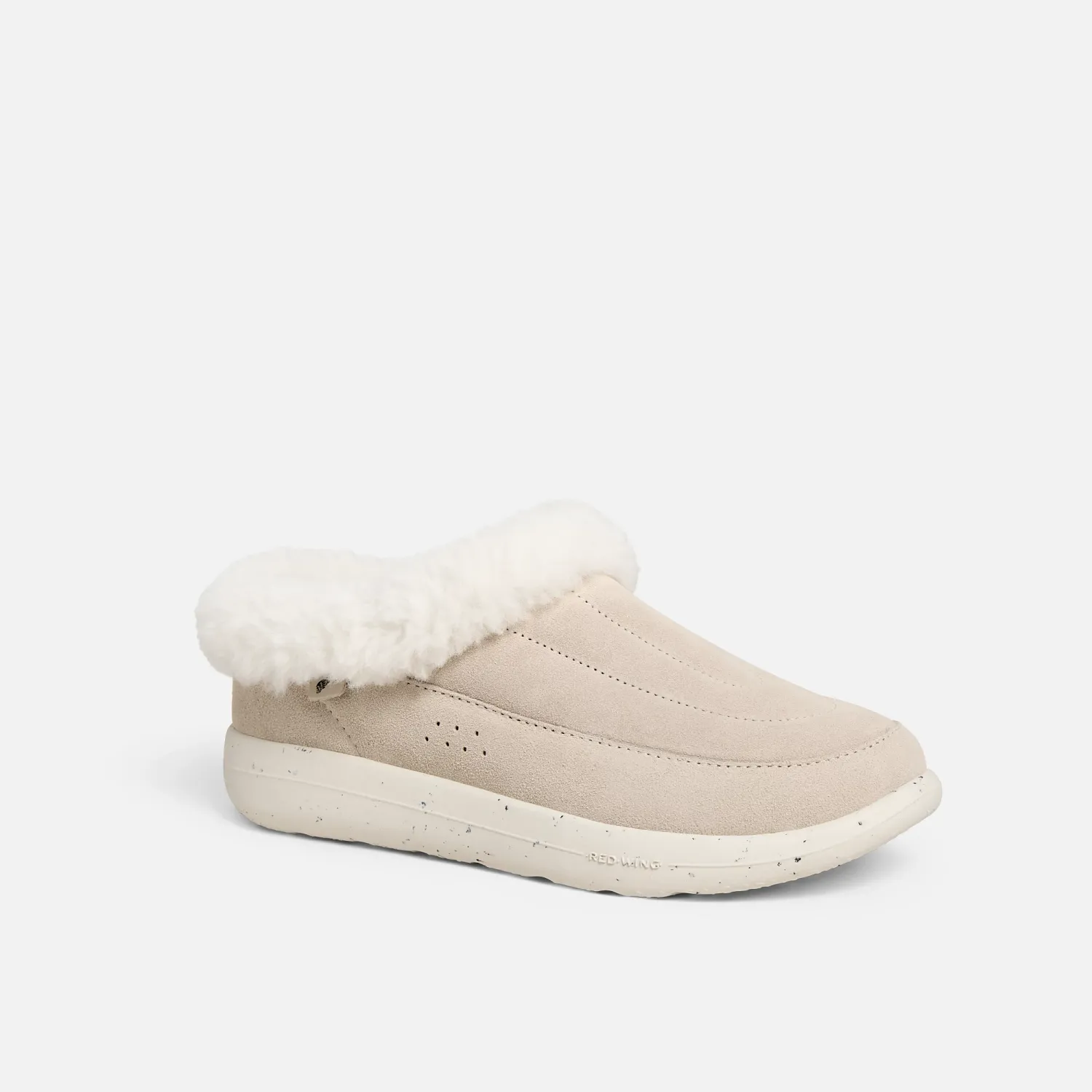 Red Wing Shoes Drift Women's Suede Slip-On In Cream