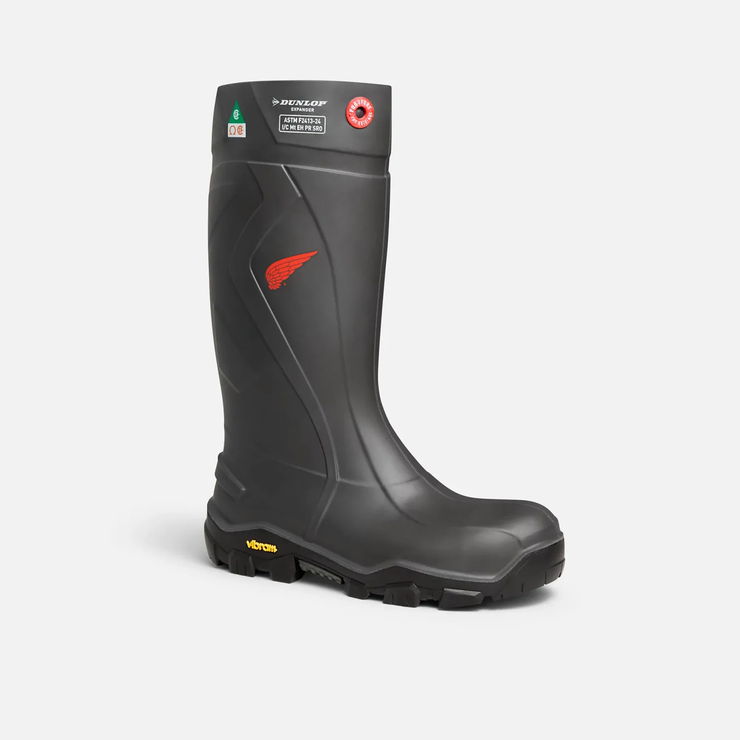Red Wing Shoes Dunlop Purofort + Expander Men's 15-inch Waterproof Safety Toe CSA Pull-On Boot