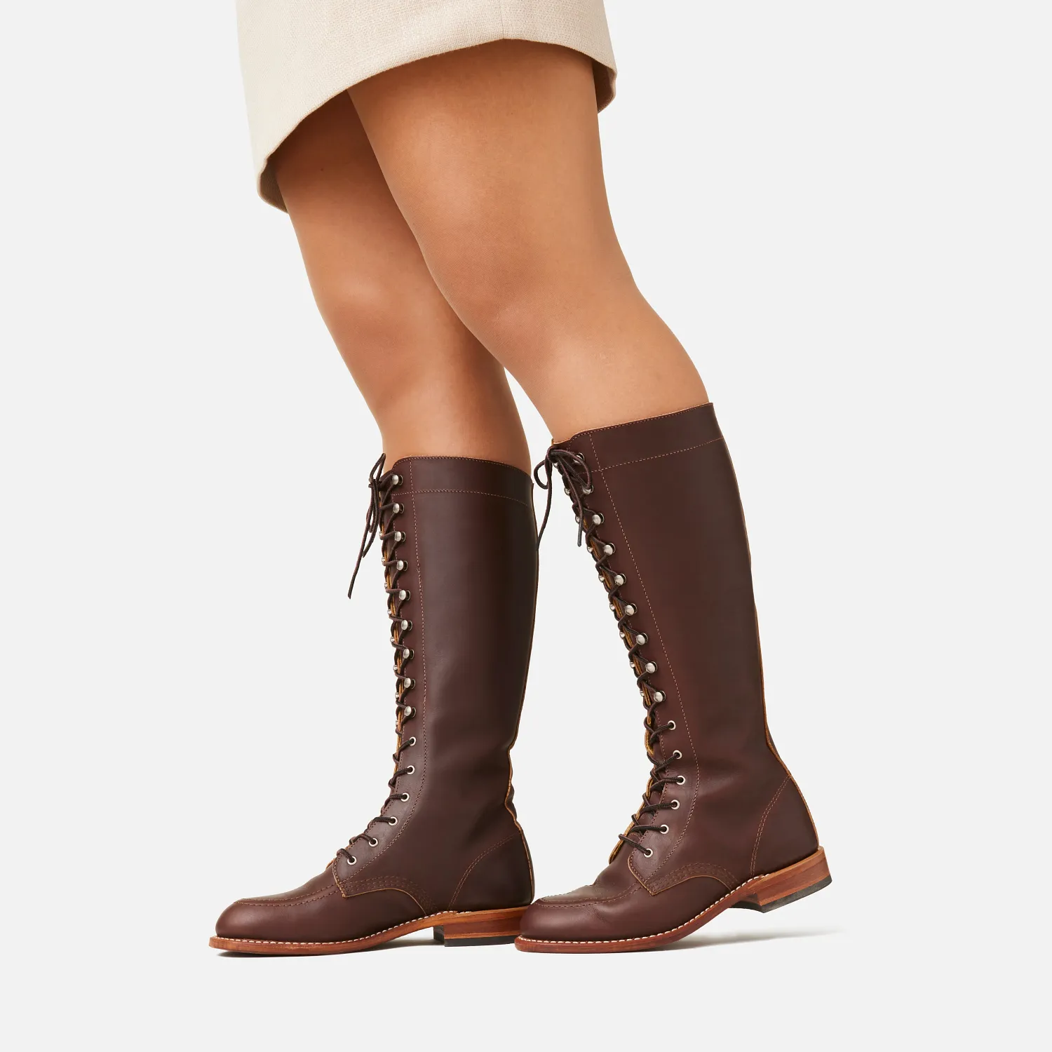 Red Wing Shoes Gloria Women's Tall Boot In Mahogany Oro-iginal Leather