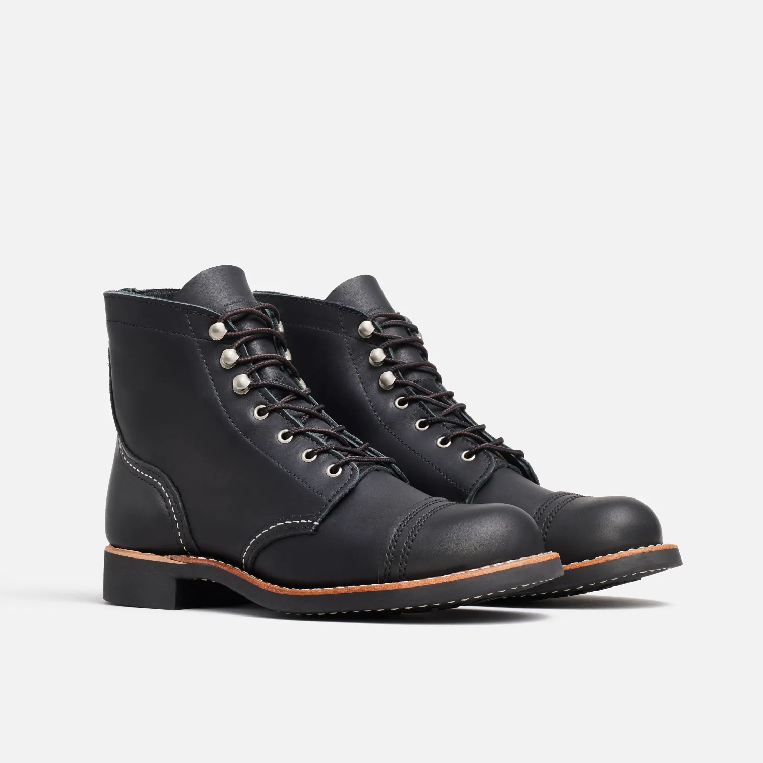 Red Wing Shoes Iron Ranger® Women's Short Boot In Black Boundary Leather