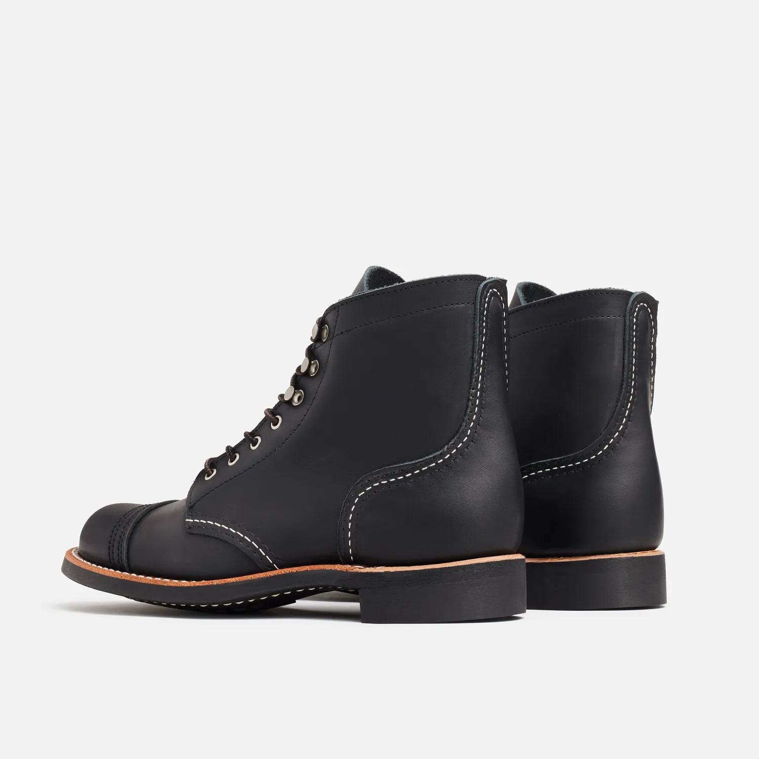 Red Wing Shoes Iron Ranger® Women's Short Boot In Black Boundary Leather