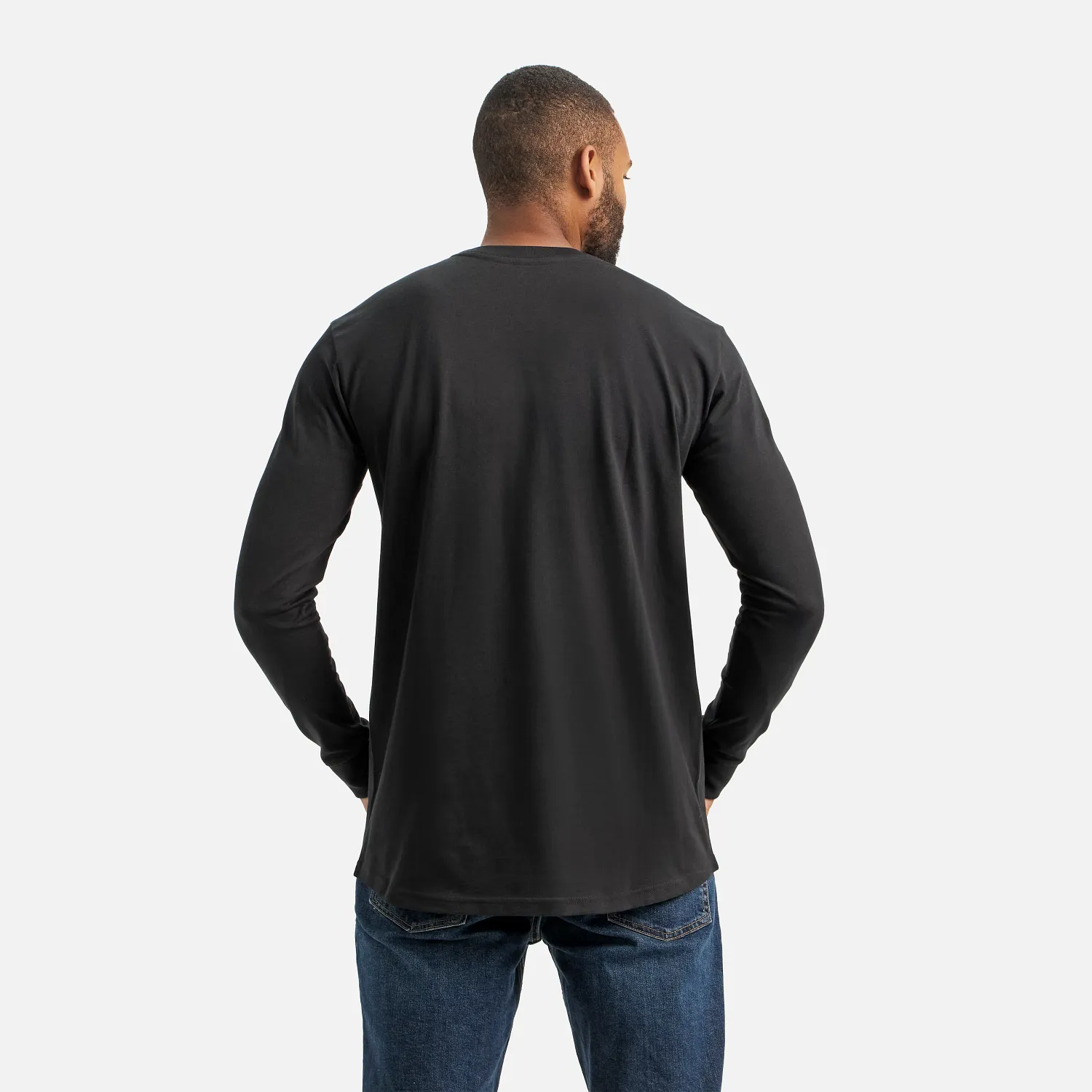 Red Wing Shoes Long Sleeve Pocket T-Shirt With Sleeve Print Men's Long Sleeve Tee In Black