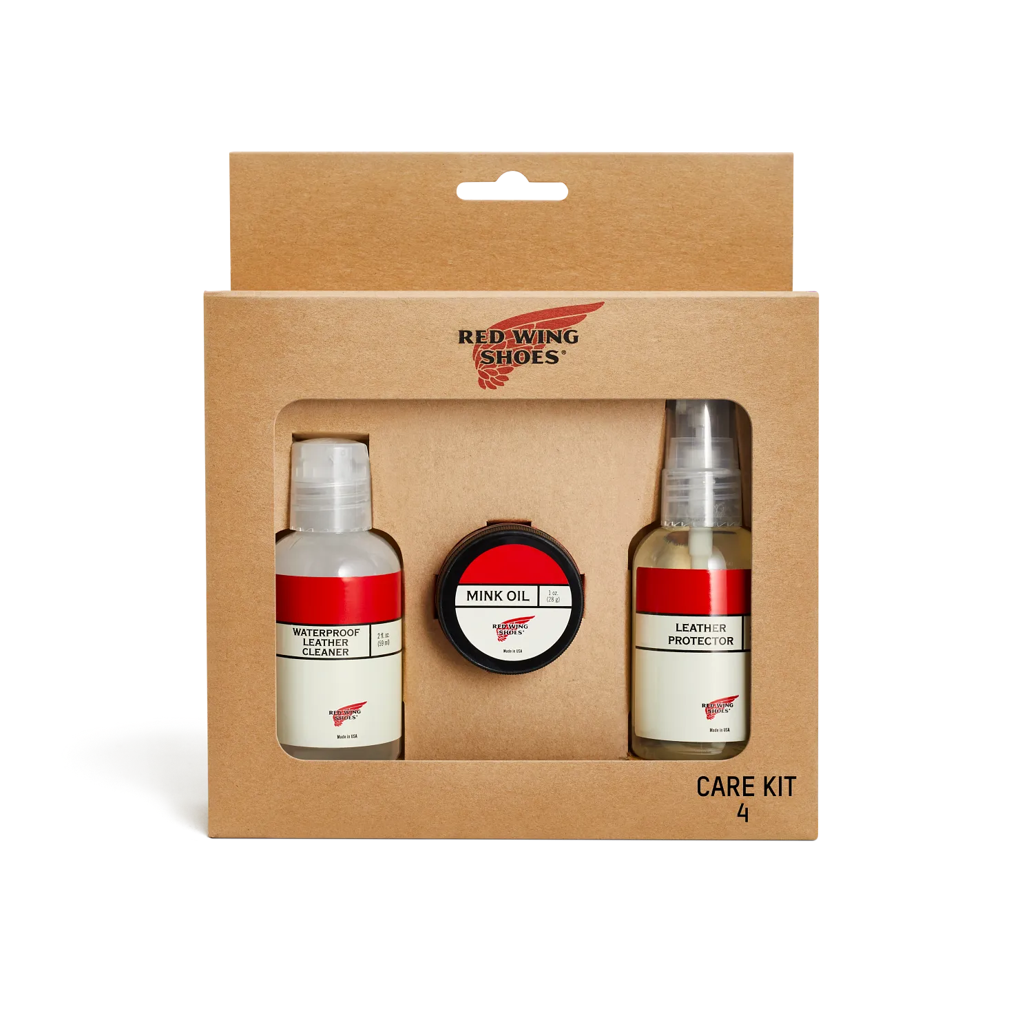 red wing shoes Mini Care Kit #4 Care Kit for Waterproof Full Grain or Nubuck Leathers