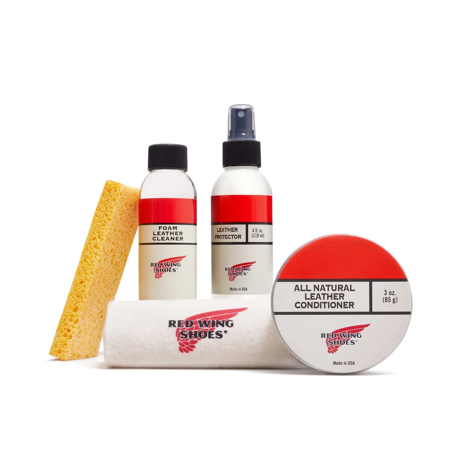 red wing shoes Oil-Tanned Leather Care Kit Care Kit - Clean Condition Protect