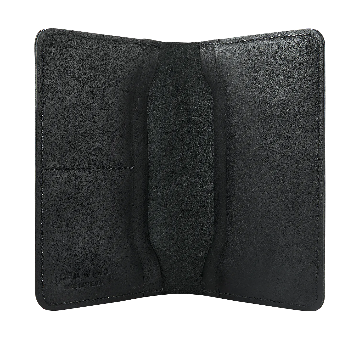 Red Wing Shoes Passport Wallet Unisex Wallet In Black Frontier Leather