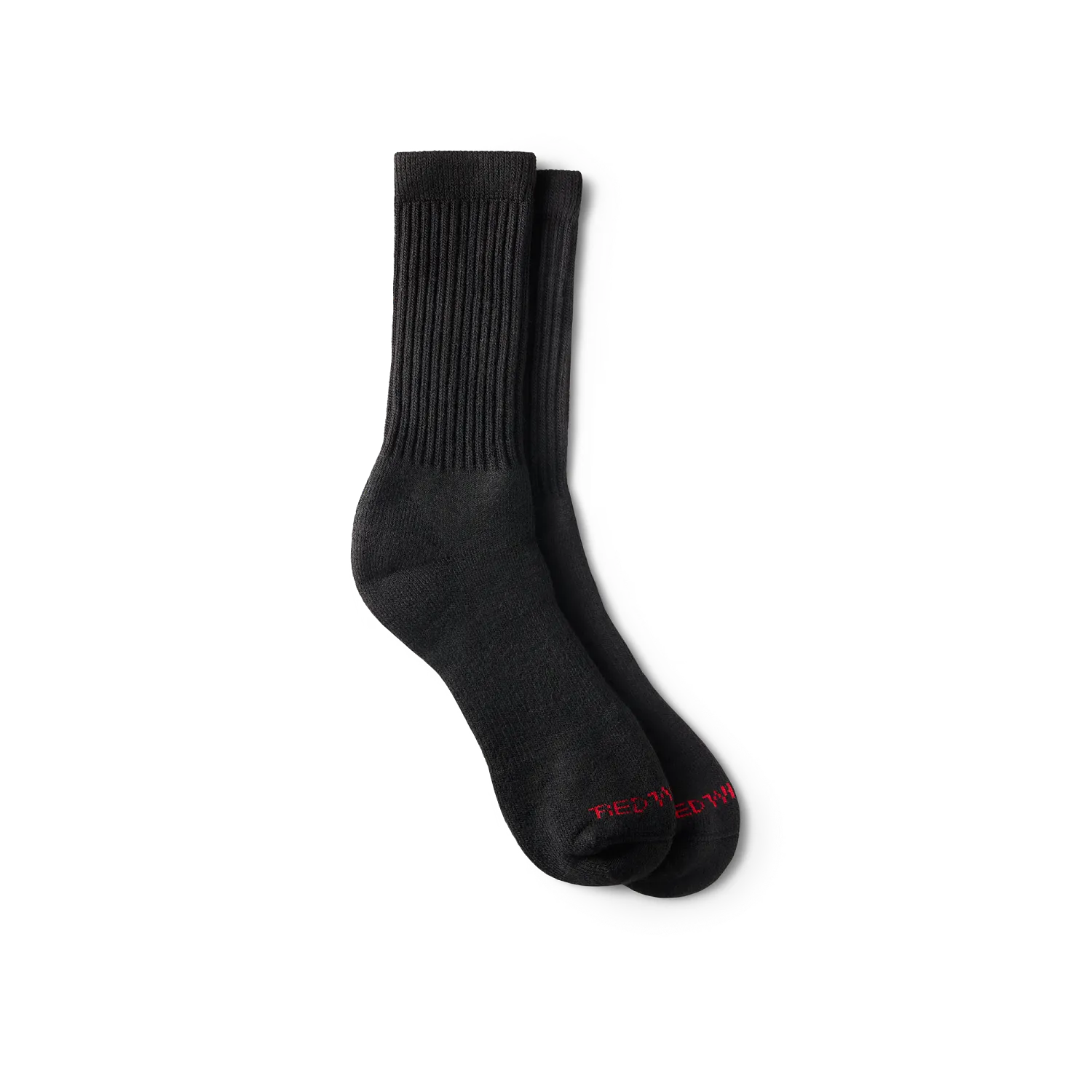 red wing shoes Performance Work Medium Weight Crew Unisex Acrylic Blend Crew Sock in Black