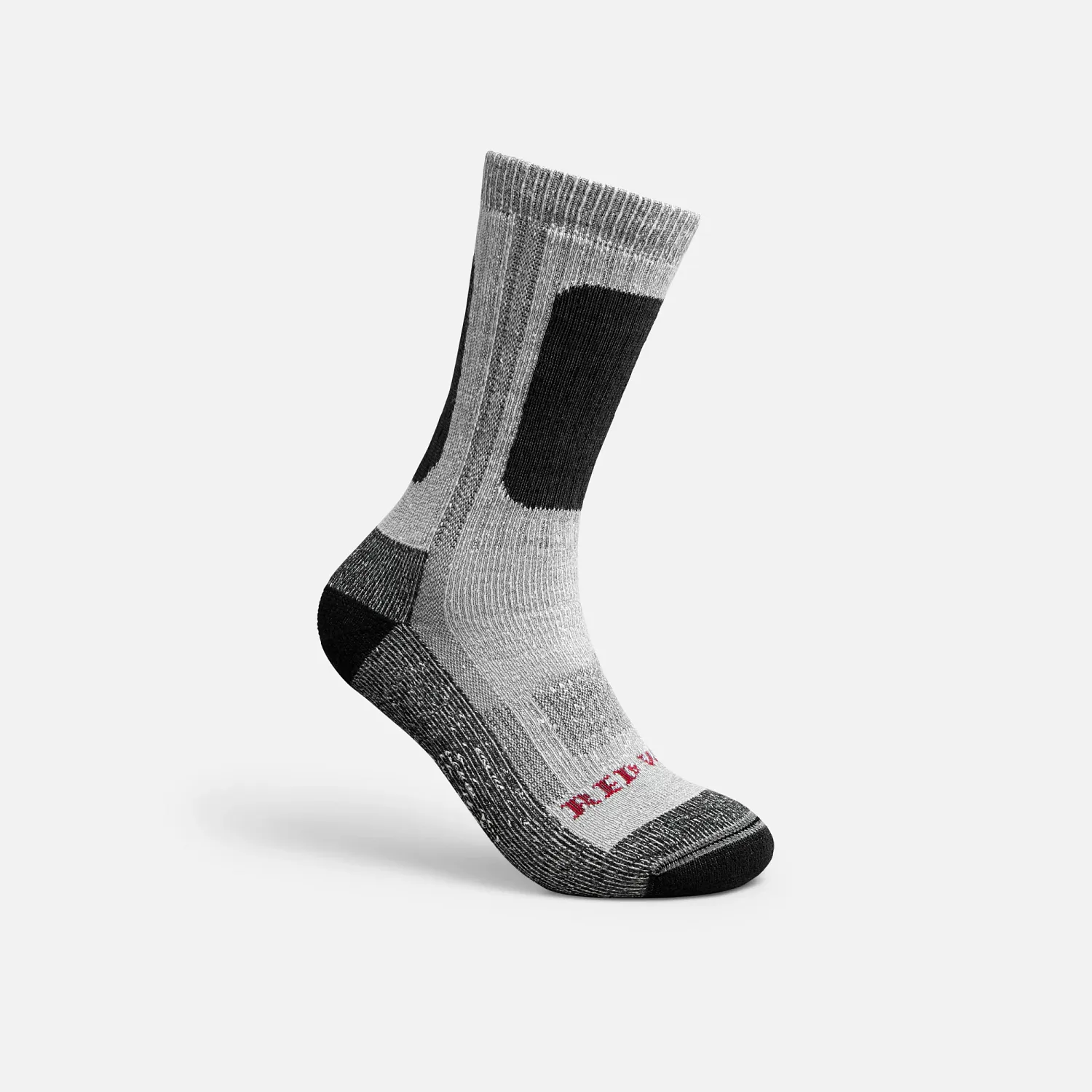 Red Wing Shoes Performance Work Medium Weight Crew Unisex Performance Crew Work Sock In Black