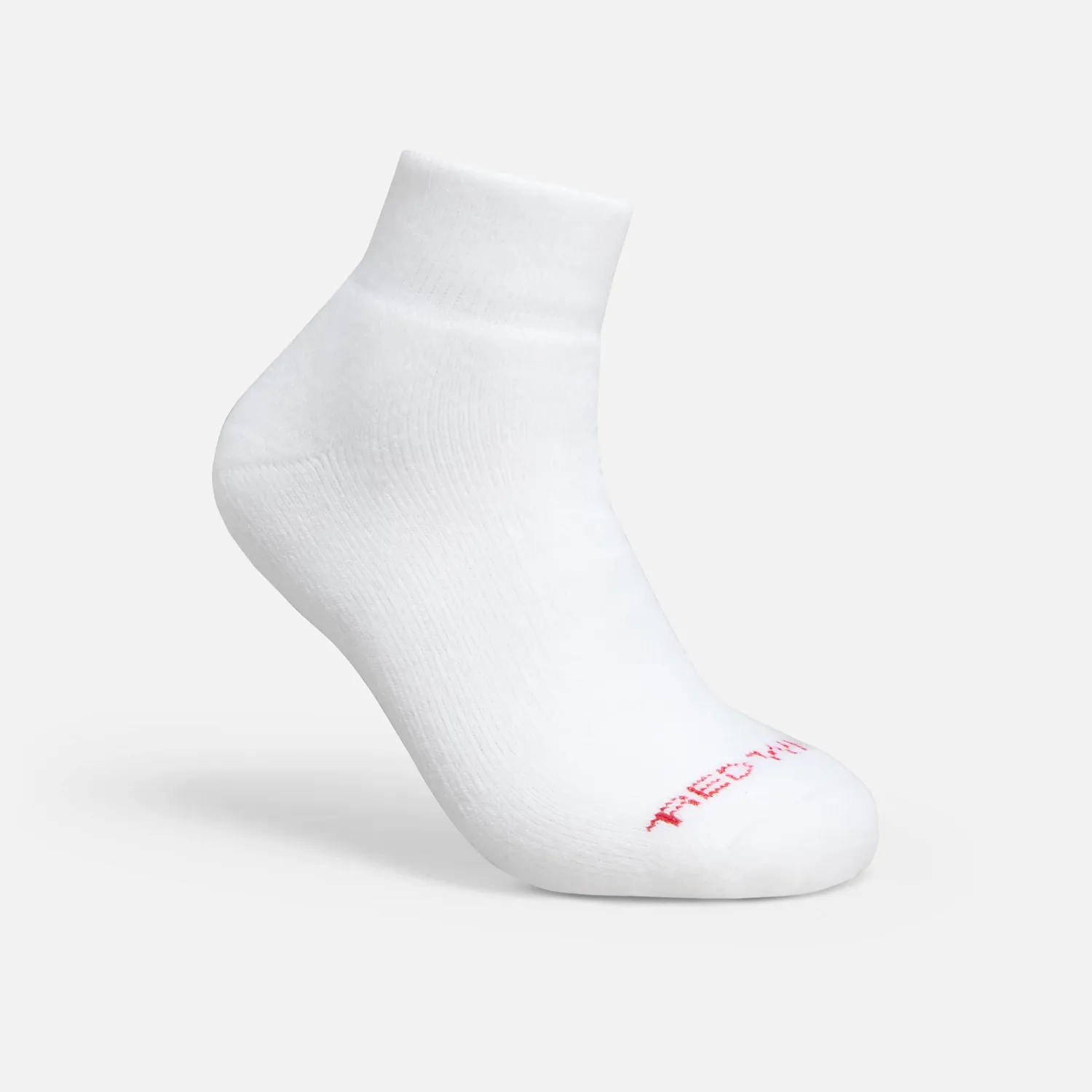 Red Wing Shoes Performance Work Medium Weight Quarter Crew Unisex Acrylic Blend Quarter Crew Sock In White
