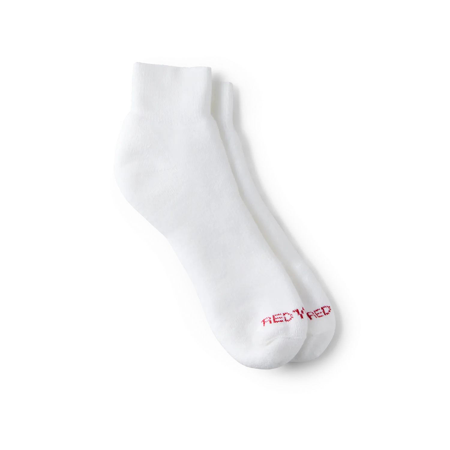 red wing shoes Performance Work Medium Weight Quarter Crew Unisex Acrylic Blend Quarter Crew Sock in White
