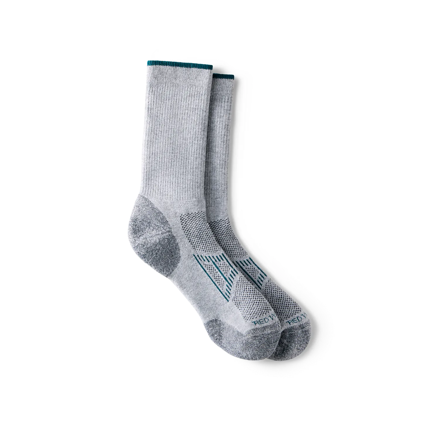 red wing shoes Performance Work Women's Light Weight Crew Unisex CoolMax® Blend Crew Sock in Gray