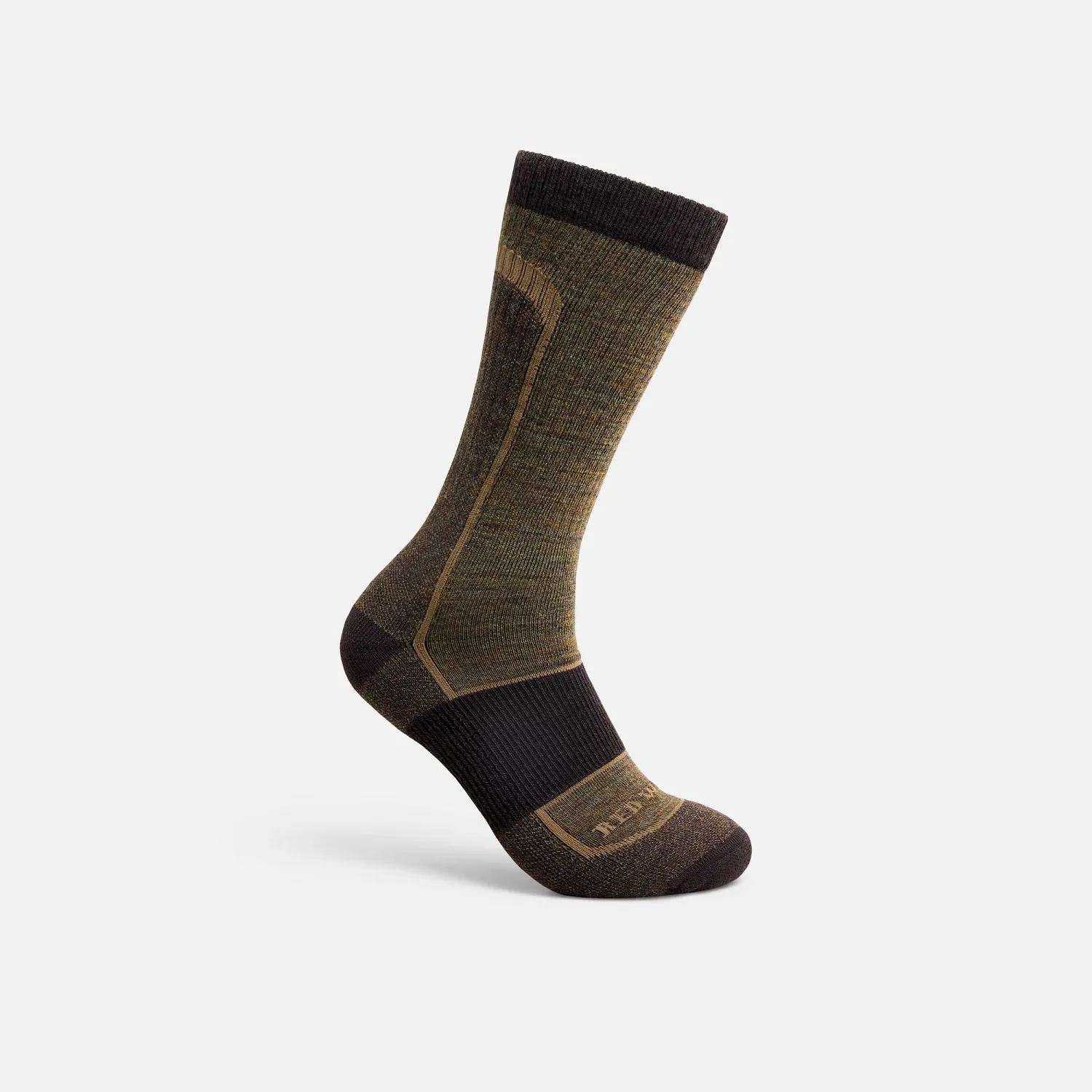Red Wing Shoes Premium Safety Light Weight Crew Unisex Merino Wool Blend Crew Sock In Brown