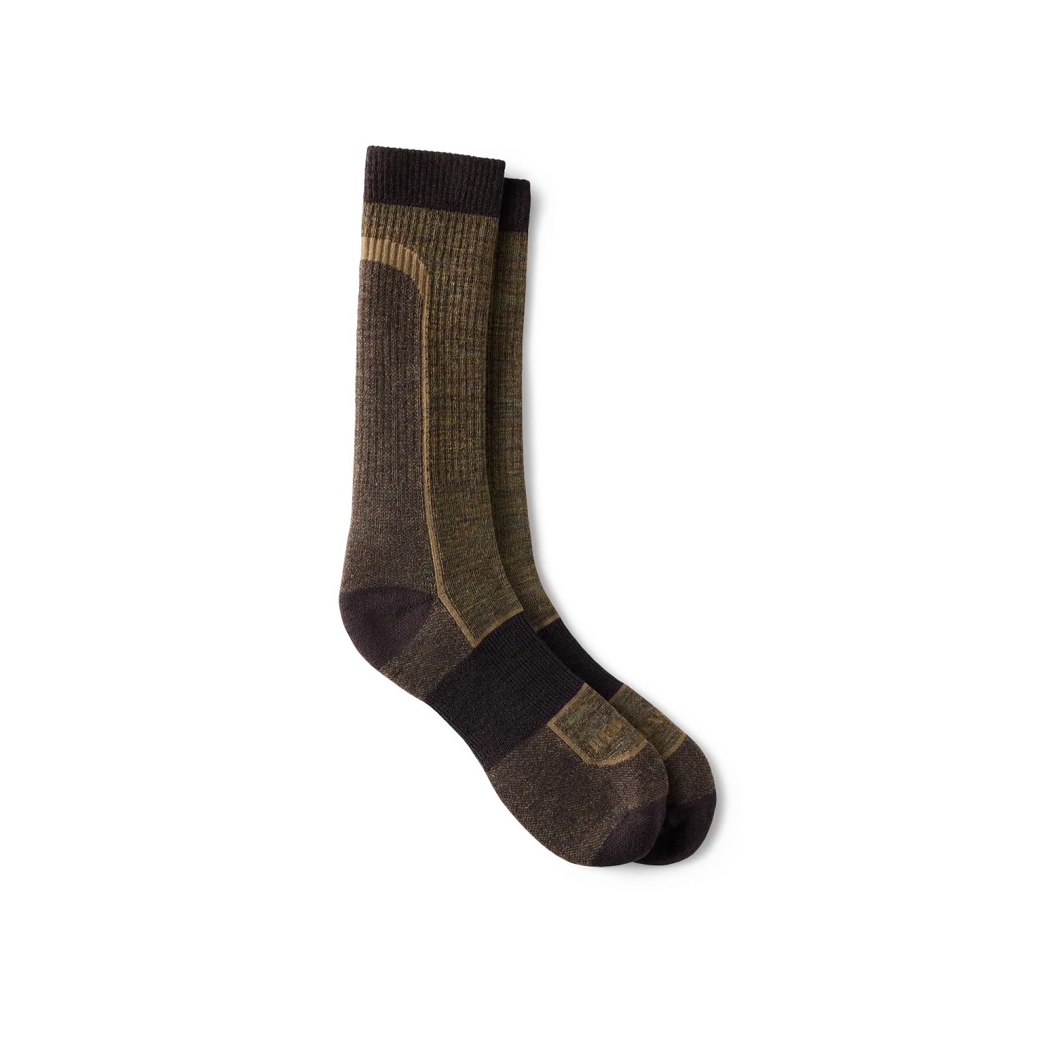 red wing shoes Premium Safety Light Weight Crew Unisex Merino Wool Blend Crew Sock in Brown