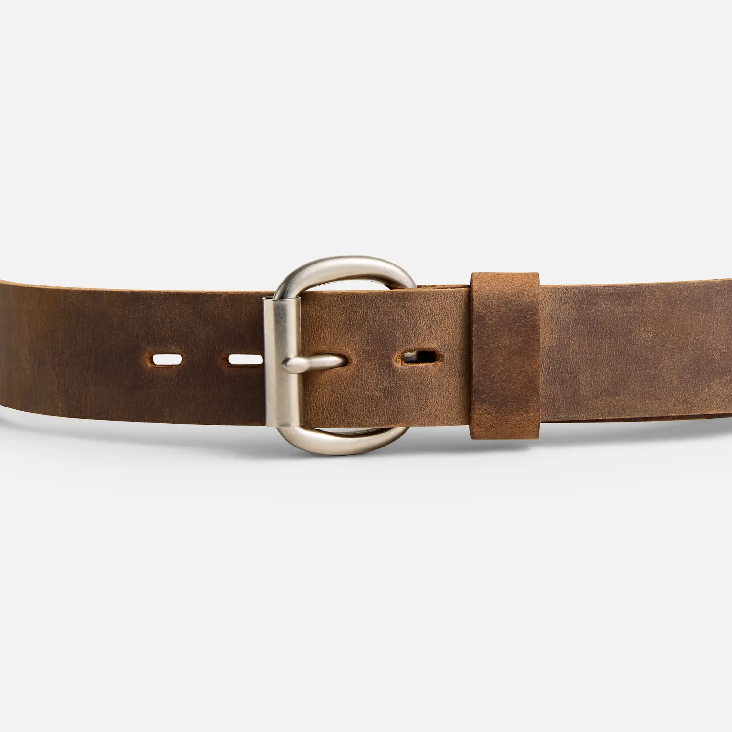 Red Wing Shoes Roller Bar Leather Belt Red Wing Leather Belt With Roller Bar In Brown