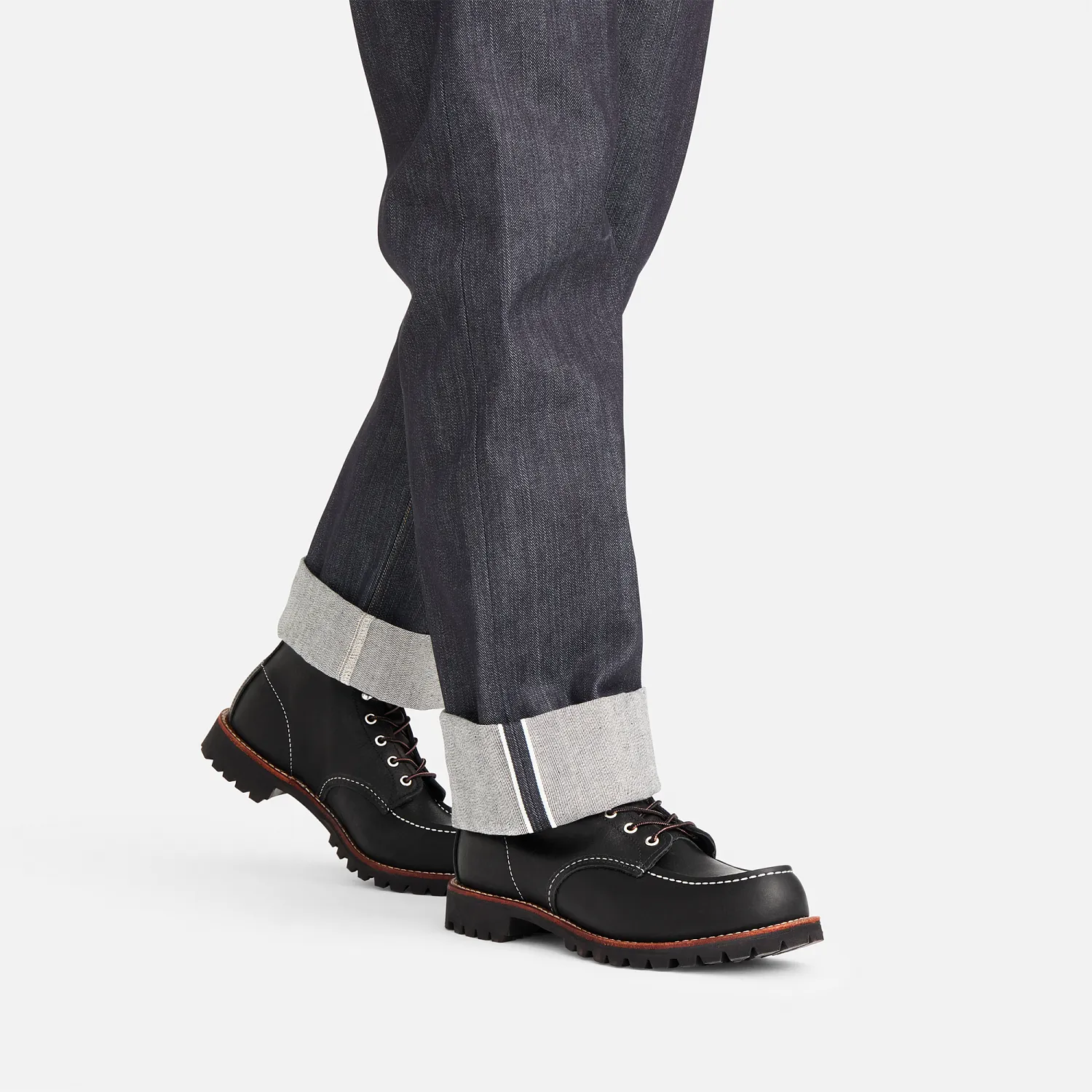 Red Wing Shoes Roughneck Men's Roughneck In Black Oil Slick Leather