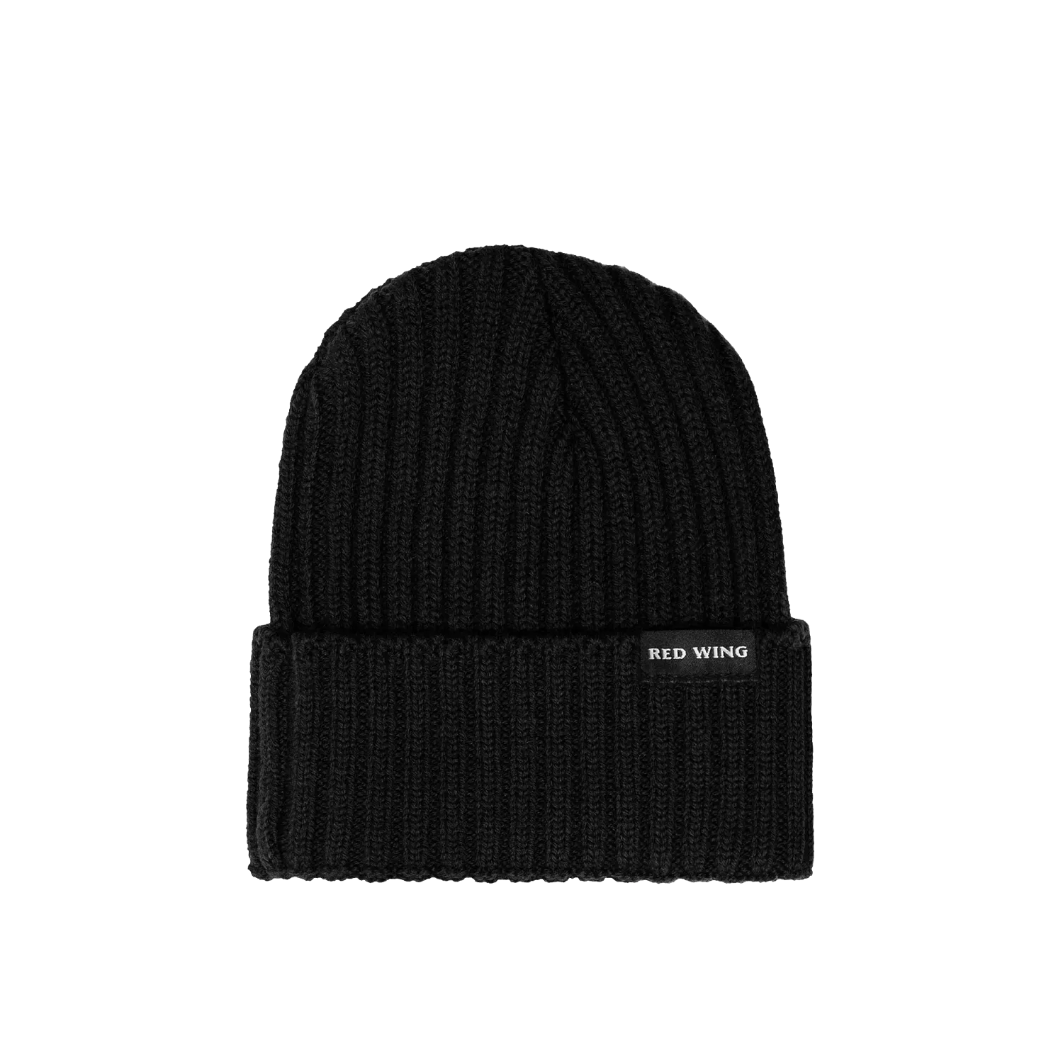 red wing shoes Shaniko Wool Rib Hat Unisex Wool Hat in Black