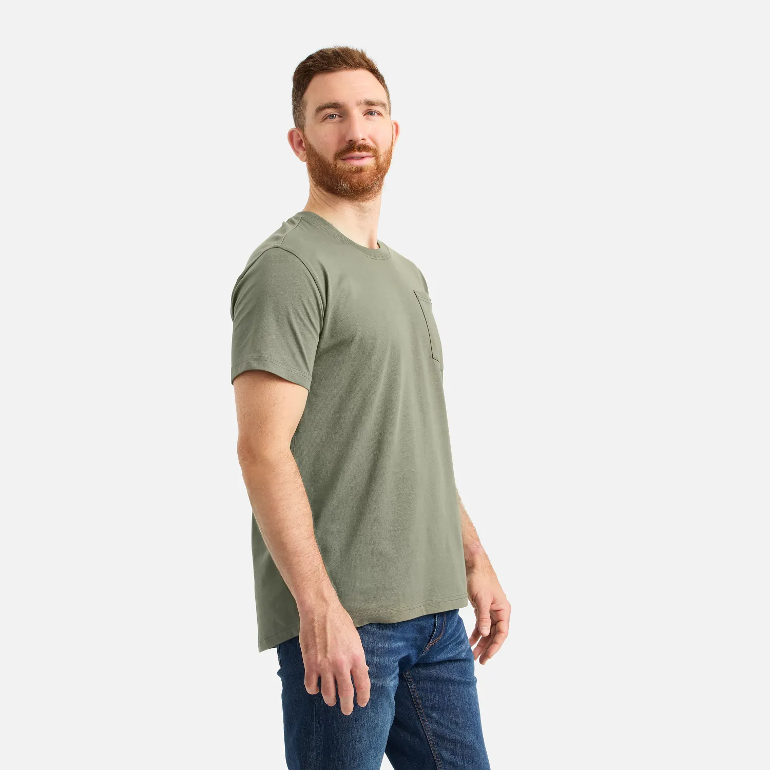 Red Wing Shoes Short Sleeve Pocket T-Shirt Men's Short Sleeve T-Shirt In Olive Green