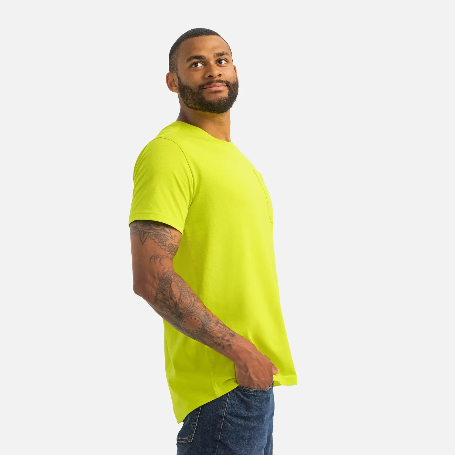 Red Wing Shoes Short Sleeve Pocket T-Shirt Men's Short Sleeve T-Shirt In Bright Green