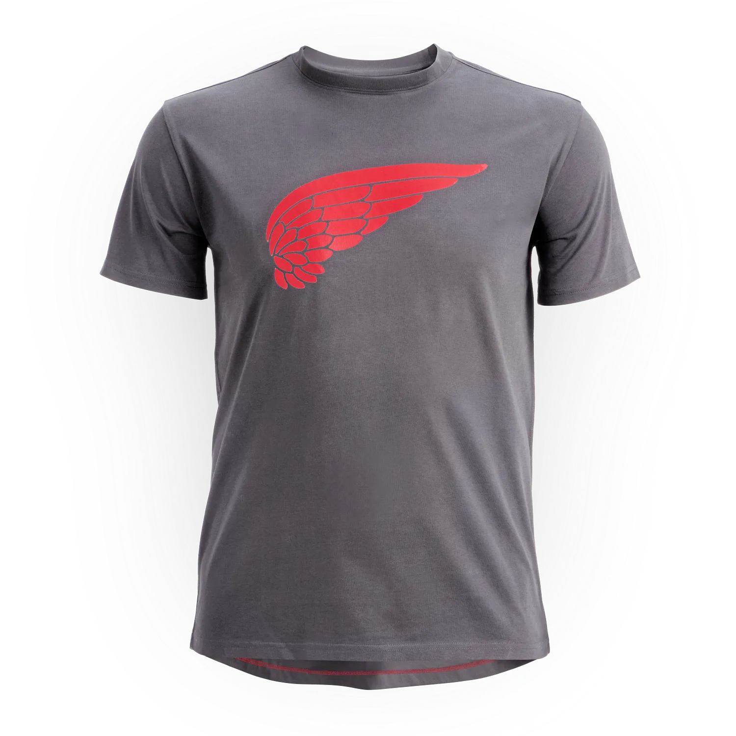 red wing shoes Short Sleeve Wing T-Shirt Men's Short Sleeve Tee in Dark Gray