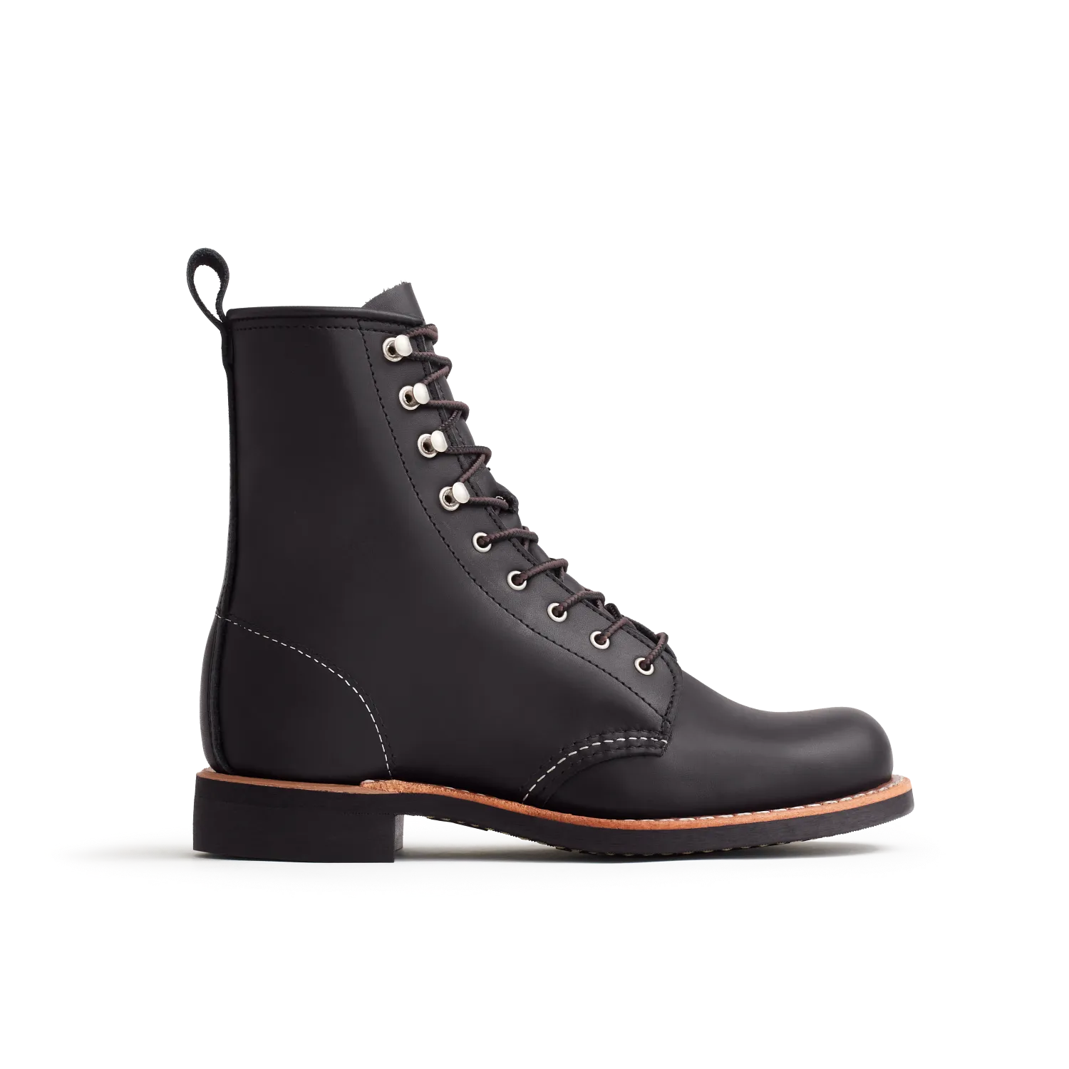 red wing shoes Silversmith Women's Short Boot in Black Boundary Leather