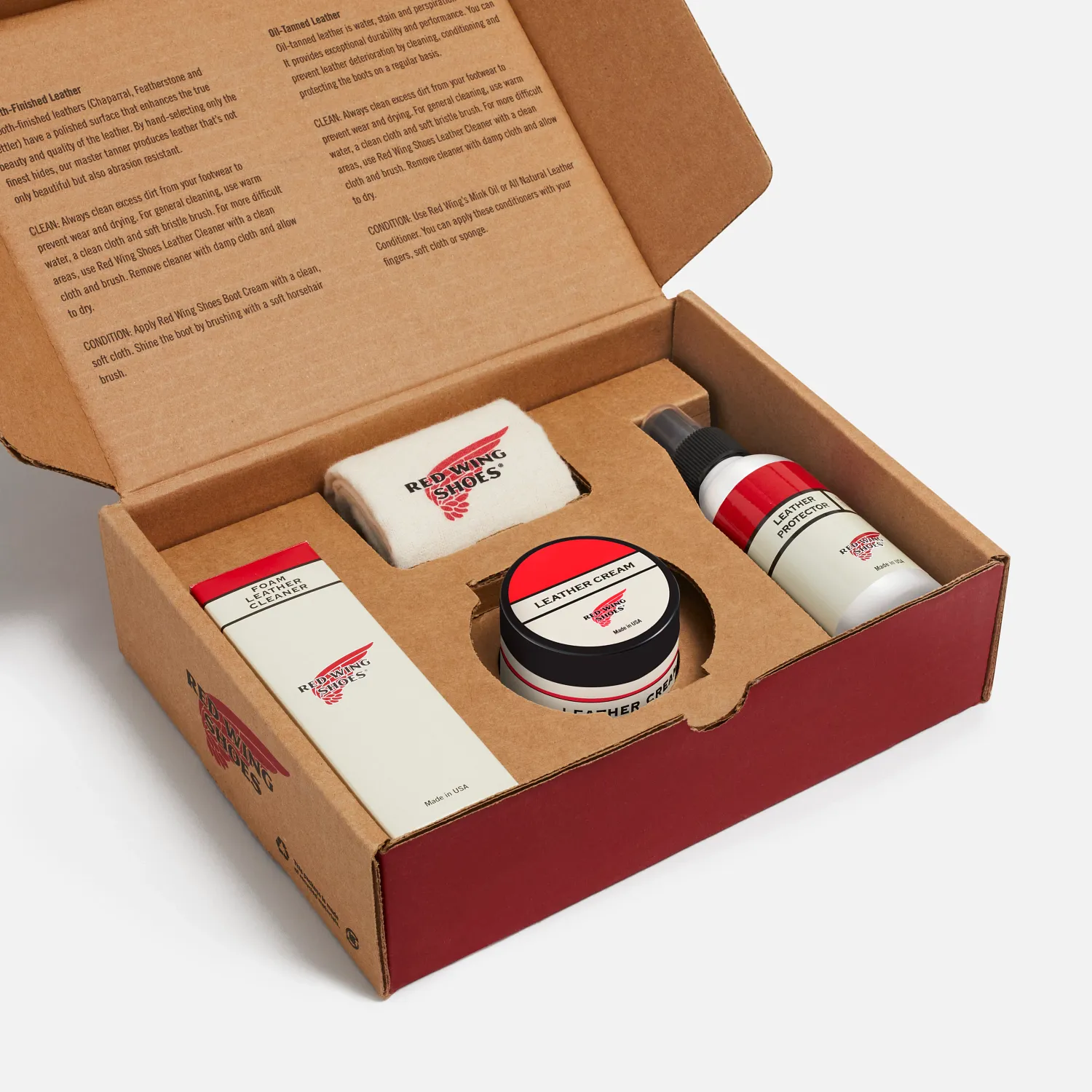 Red Wing Shoes Smooth-Finished Leather Care Kit Care Kit - Clean Condition Protect