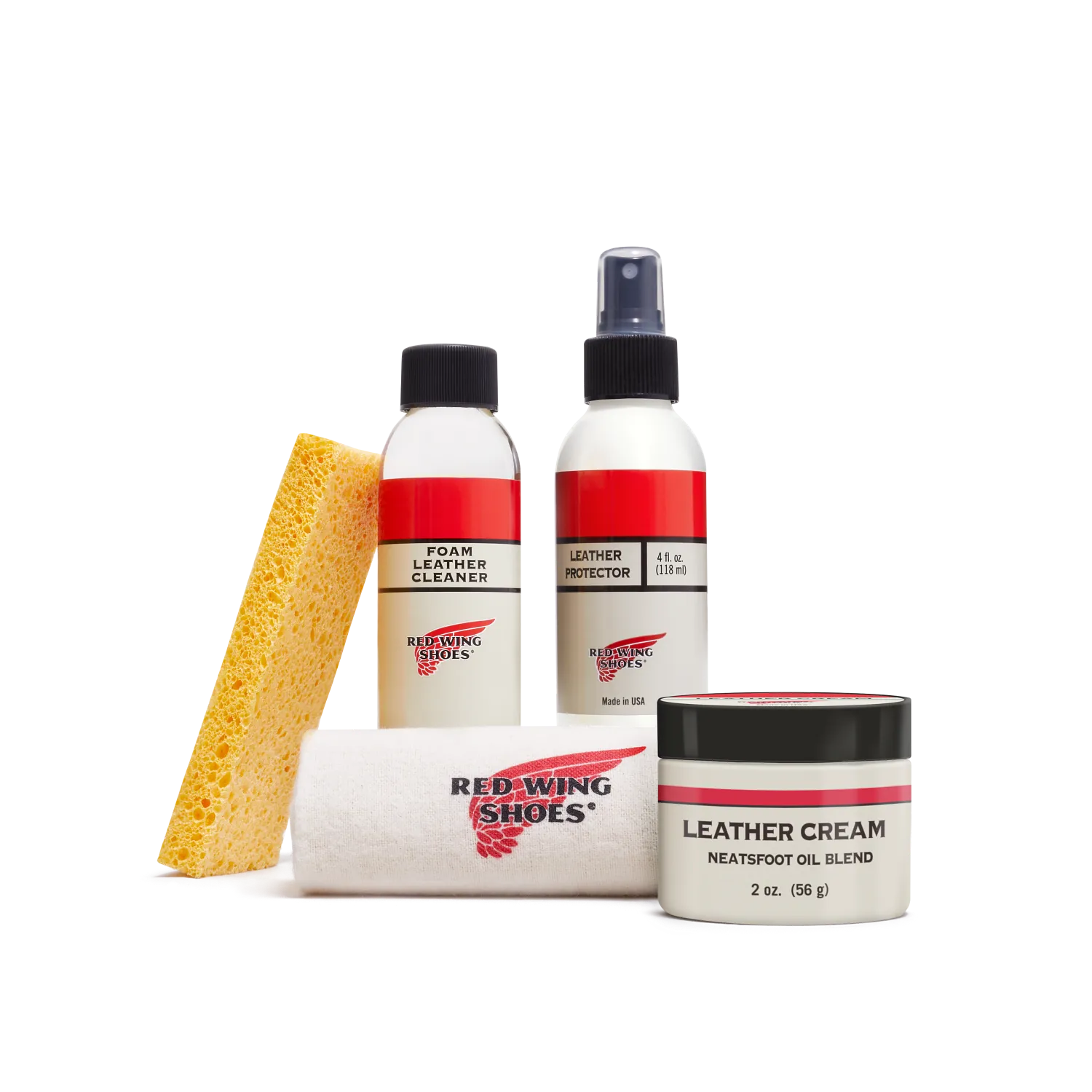 red wing shoes Smooth-Finished Leather Care Kit Care Kit - Clean Condition Protect