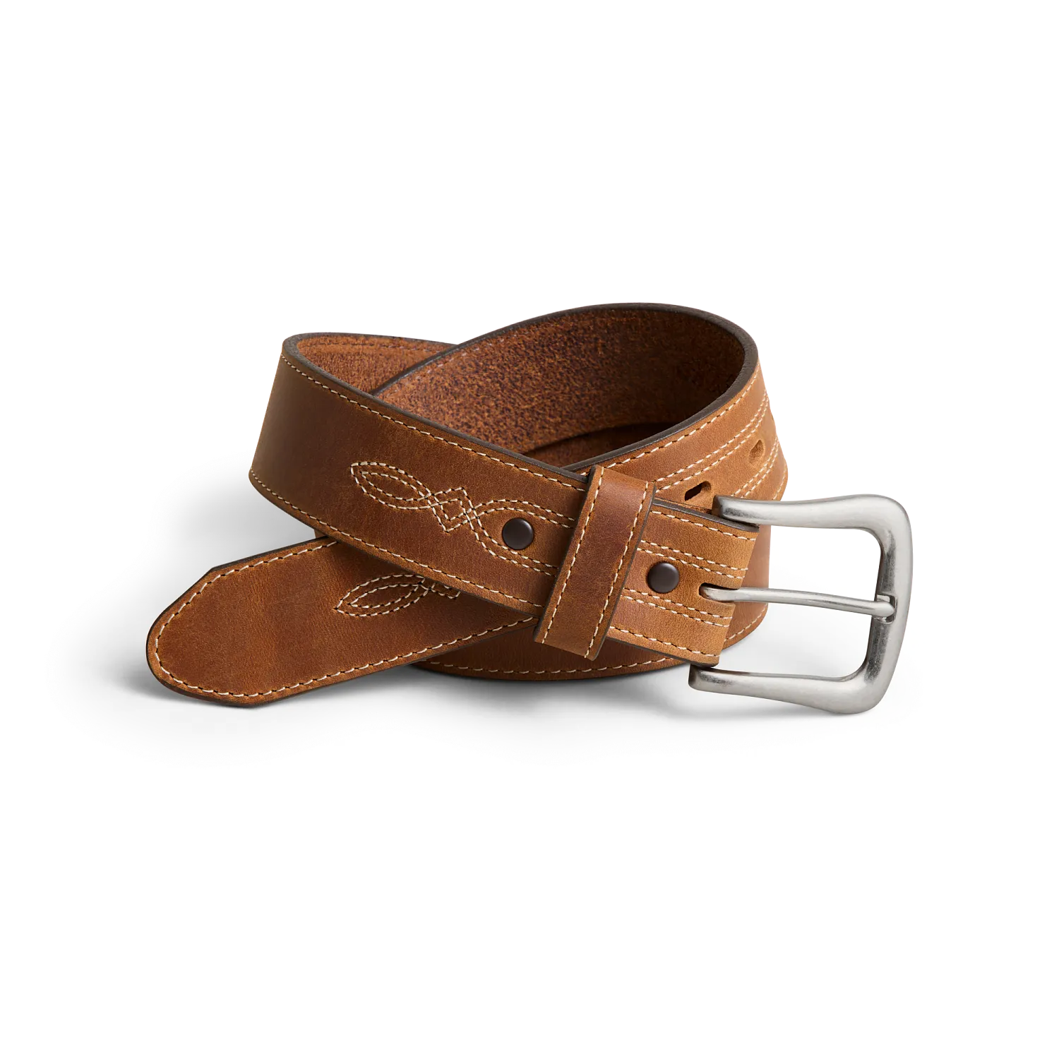 red wing shoes Western Leather Belt Men's Belt in Brown Western Leather