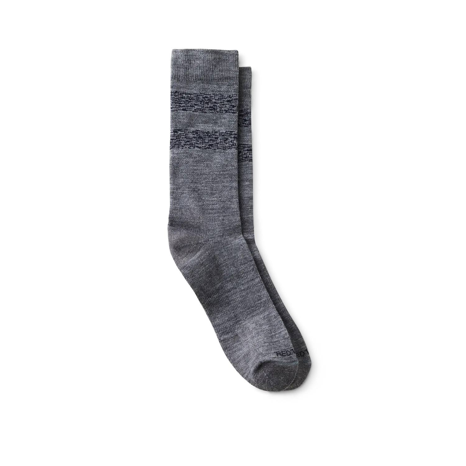 red wing shoes Wool Blend Striped Crew Unisex Wool Blend Striped Crew Socks in Gray/Navy