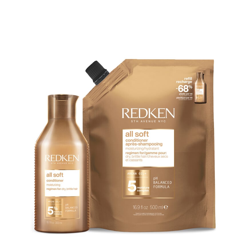 redken All Soft Conditioner & Refill Duo