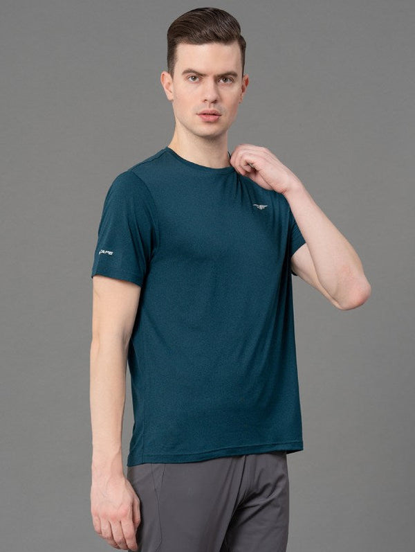 Redtape Activewear Round Neck T-Shirt For Men Hunter Green
